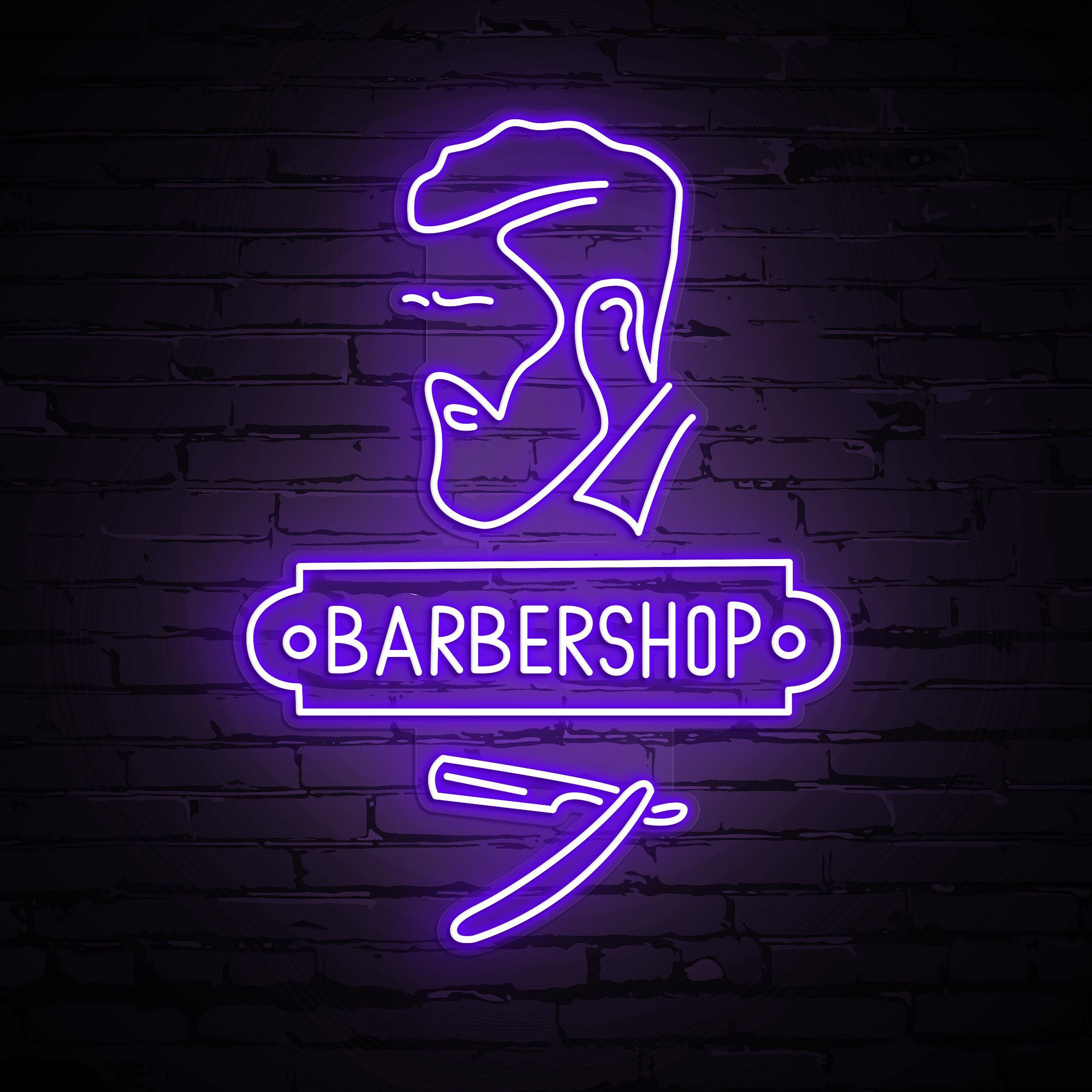Barbershop Neon Sign, Barbershop LED Light, Hairdressing Salon LED Sign, Custom LED Art, Salon & Barber Shop Decoration, Barbershop Wall Art