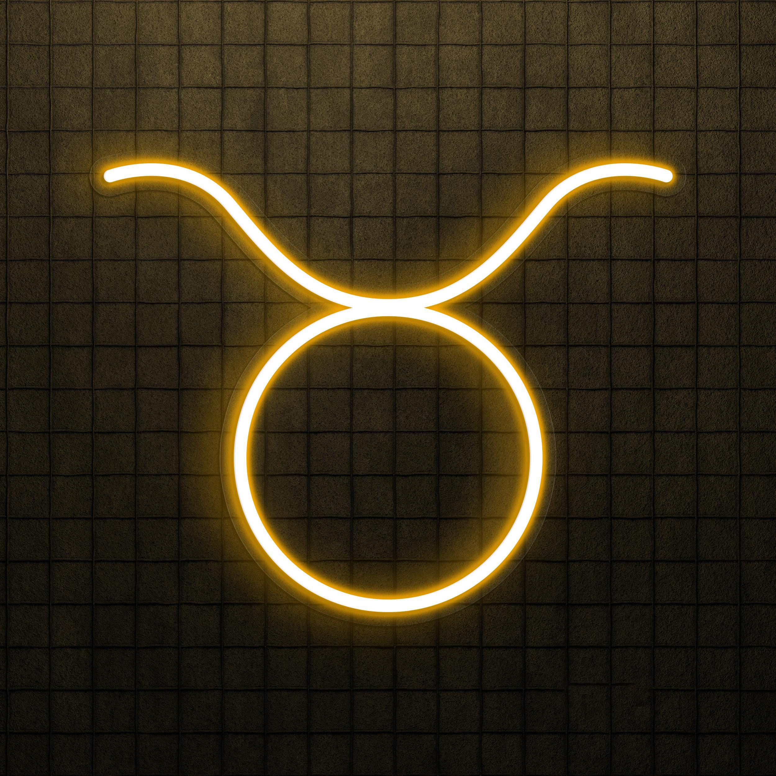 Taurus Neon Sign, Taurus LED Light, Zodiac Sign Wall Art, Restaurants and Cafe Neon Decor, Horoscope LED Neon Sign, Led Wall Decor, Gift