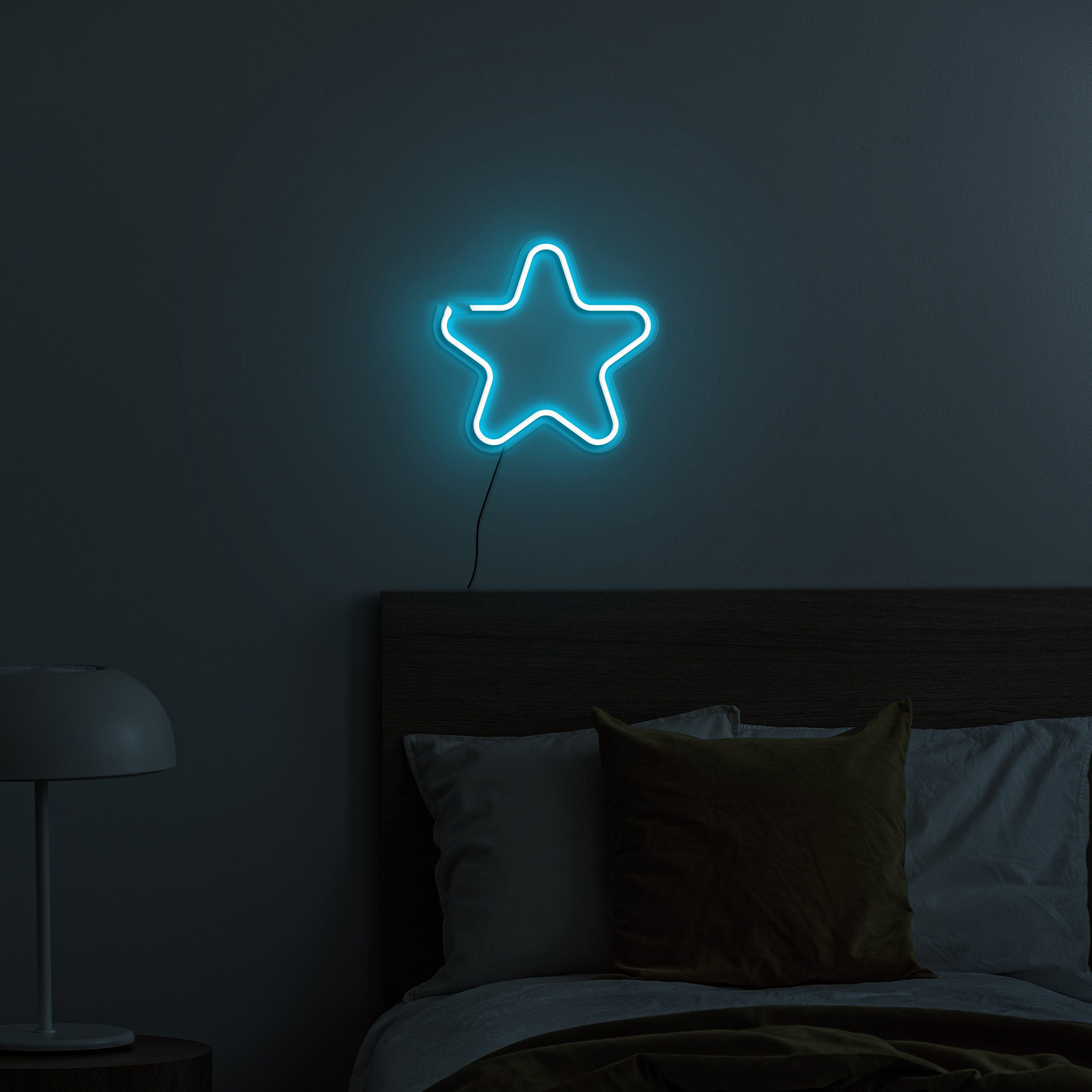 Star Neon Sign, LED Star Light, Christmas Star Neon Sign, USB Powered Wall Decor, Star Kid Room Decoration, LED Neon Art for Bedroom & Kids