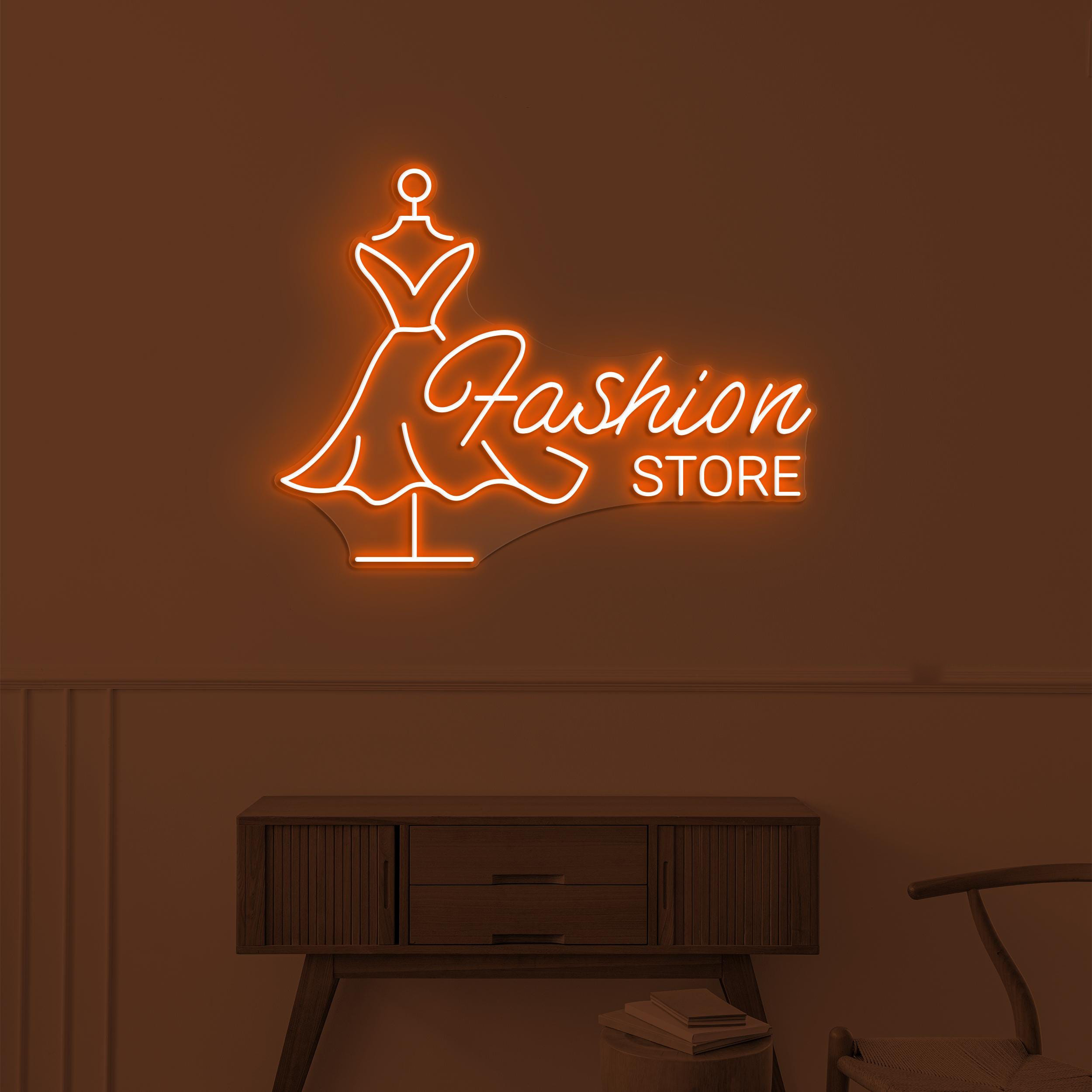 Fashion Store Neon Sign, Fashion Store LED Light, Boutique Wall Decor, Fashion Shop Wall Art, Custom Neon Sign Art, Girls Shop Wall Decor