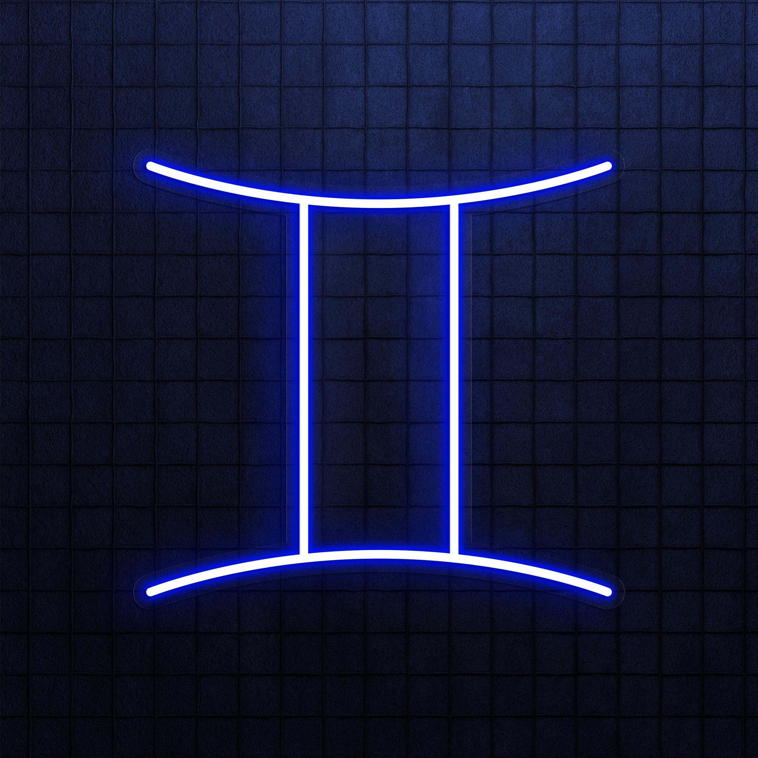 Gemini Neon Sign, Gemini Led Neon Light, Gemini Zodiac Wall Decor, Decor for Studio, Cafe, & Bar, Home Wall Art, Elements of the Zodiac Sign
