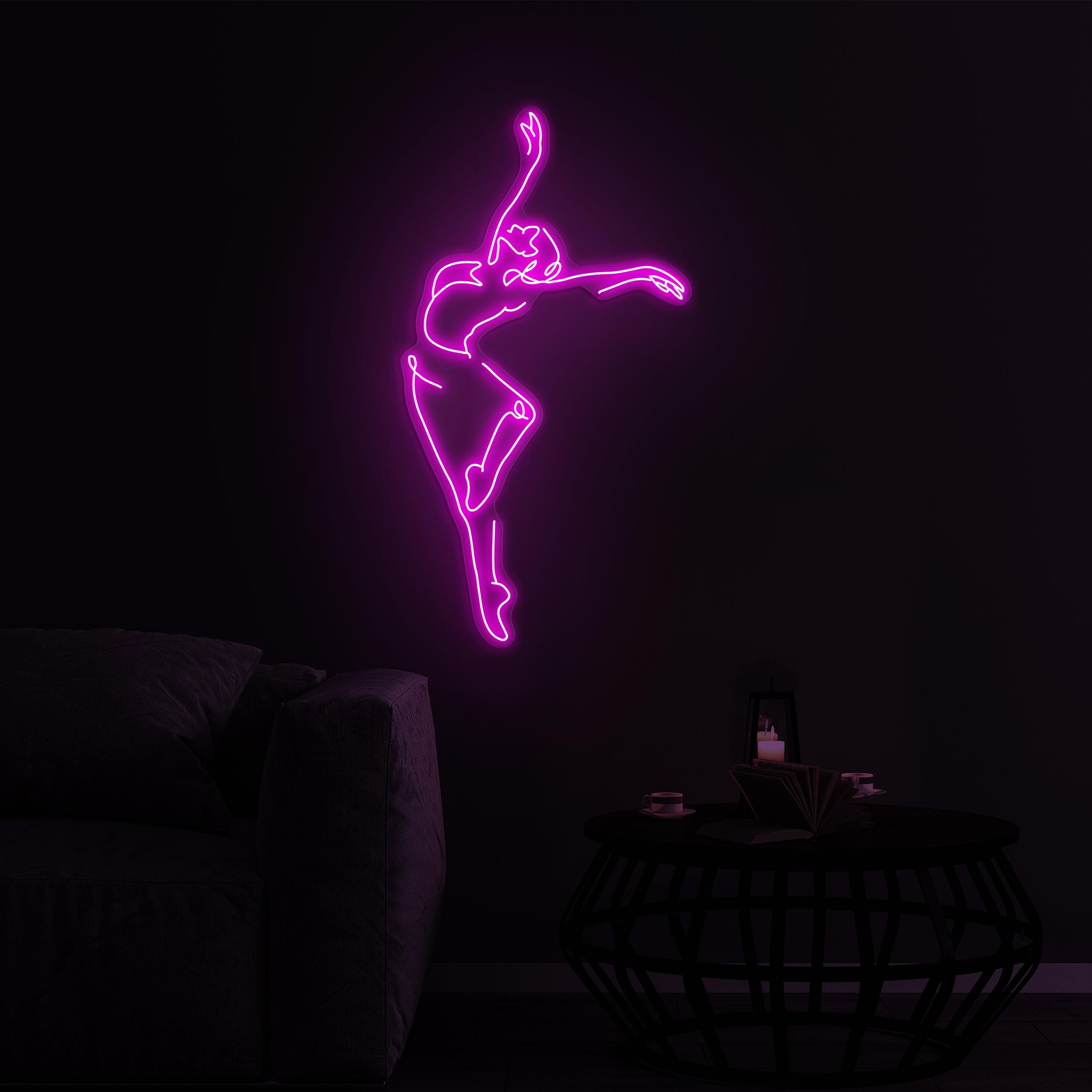 Girl Dance Neon Sign, Ballet Dance LED Light, Girl Dance LED Art, Dancing Club Wall Decor, Dancer Neon Sign, Home Wall Art, Dance Lover Sign