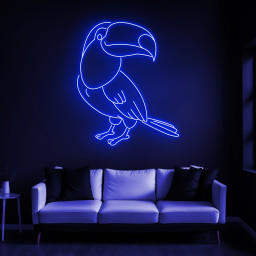 Toucan Bird Neon Sign, Exotic Animal LED Light for Home Decor, Custom Toucan Neon Art, Kids Room Decor, Gift Idea, Wall Hanging Neon Light
