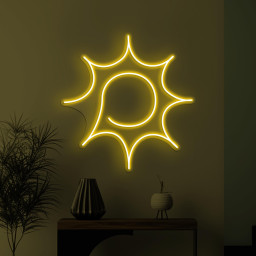 Sun Neon Sign, Sun LED Light, Home Wall Decor, Sun Symbol Wall Art, Kids Room Neon Light, Summer Vibes Led Sign, Bedroom Neon Wall Light
