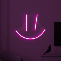 Minimal Smile Neon Sign, Minimal Smile LED Light, Smiley Face Wall Decor, Line Art Smile Wall Art, Happy Face Neon Light, Kids Room Decor