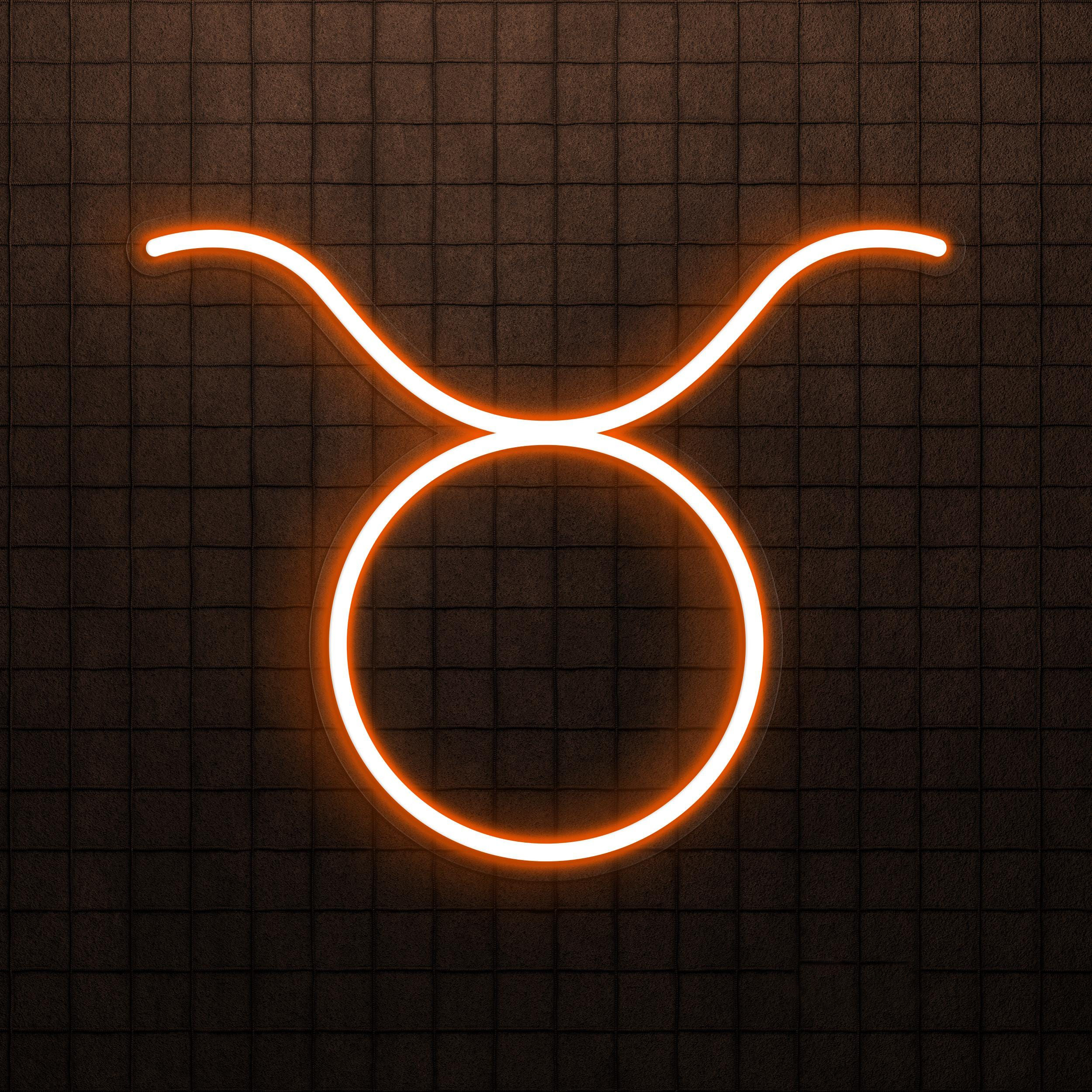 Taurus Neon Sign, Taurus LED Light, Zodiac Sign Wall Art, Restaurants and Cafe Neon Decor, Horoscope LED Neon Sign, Led Wall Decor, Gift