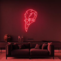 Bird Skull Neon Sign, Bird Skull LED Light, Crow Skull LED Neon Art, Birds Shop Decor, Horror Room Decor, Death's Head Bird Neon Art, Gift