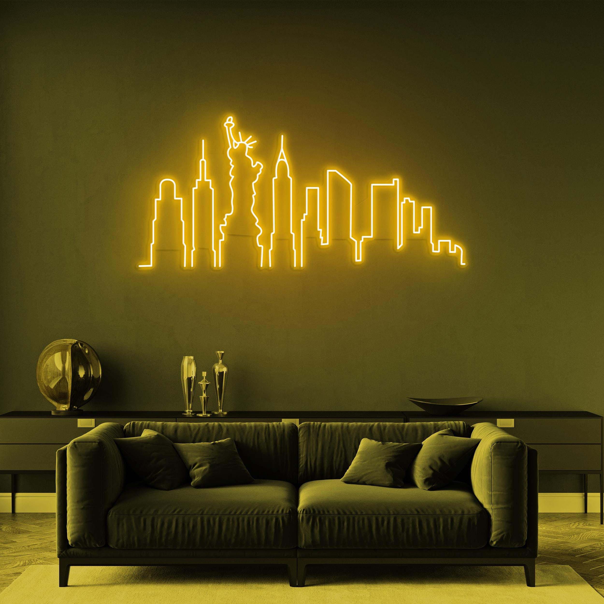 New York City Neon Sign, Skyline LED Light, New York City LED Neon Art, City Led Light, Home Decor, Office Wall Art, Custom City Skyline