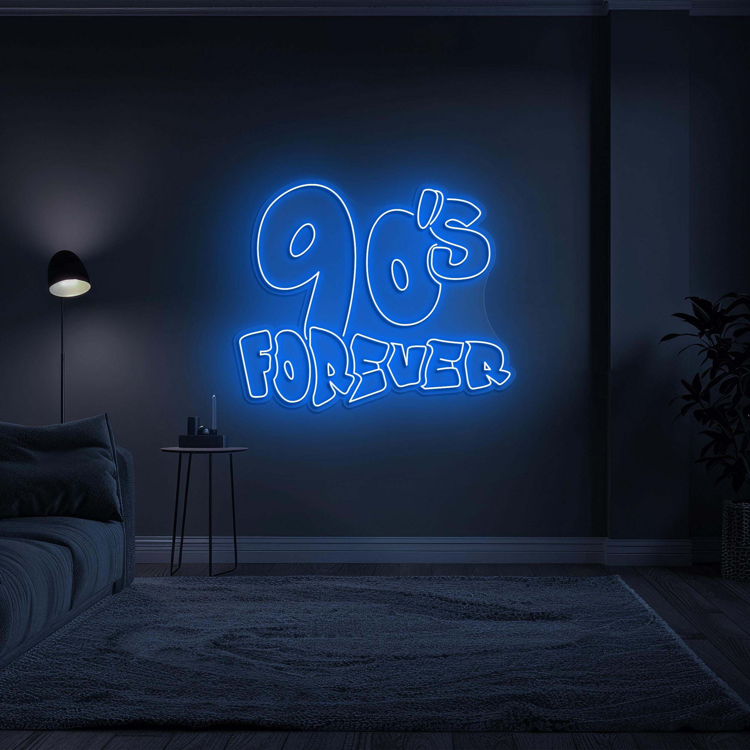 90's Forever Neon Sign, 90s Forever Light, Neon Sign for Disco, bar and Club Decor, 90s Theme Decor Sign, Best Décor for Parties and Events