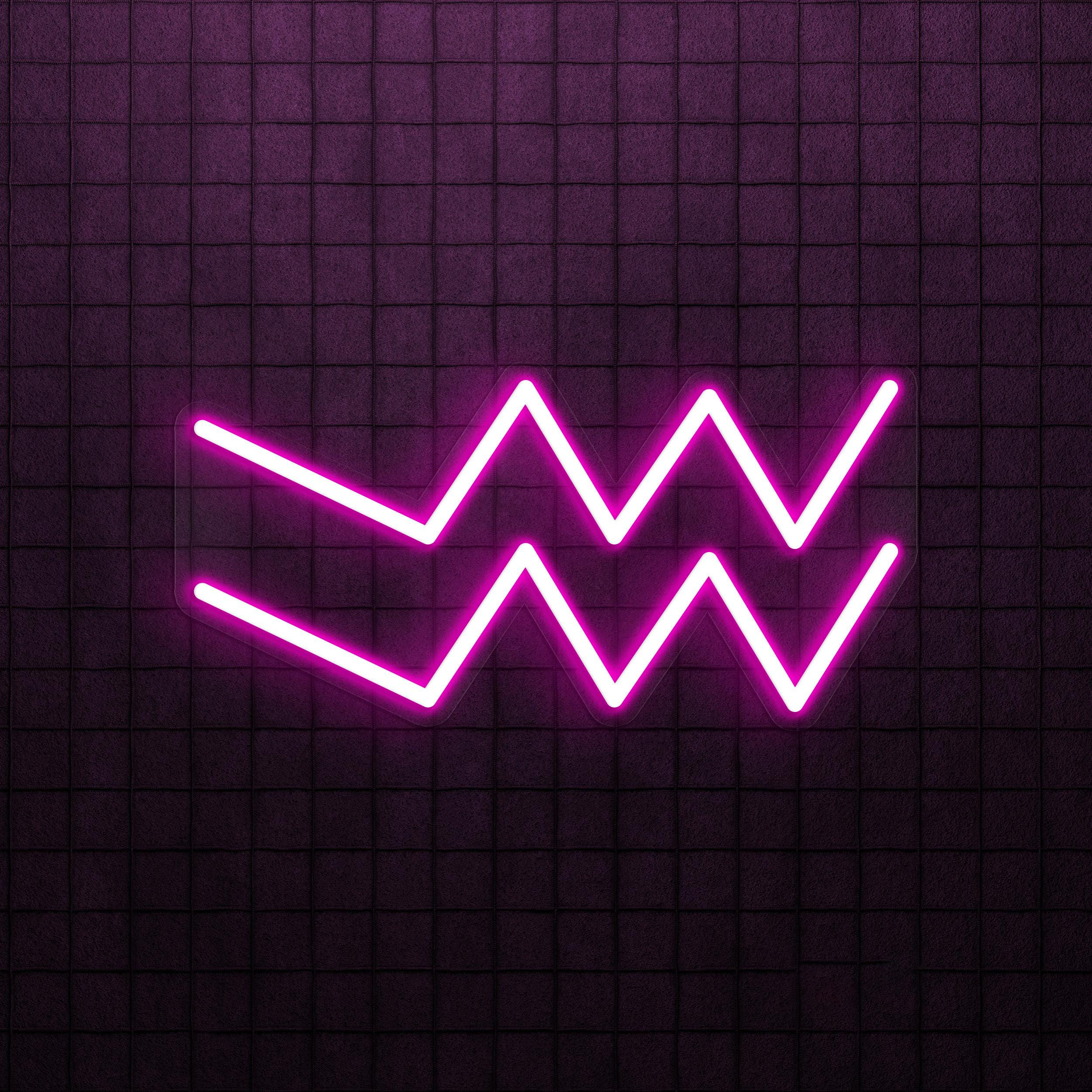 Aquarius Neon Sign, Aquarius LED Light, Aquarius Symbol Wall Art, Horoscope Sign for Cafe, Bar & Studio Wall Decor, Bedroom Wall Light, Gift