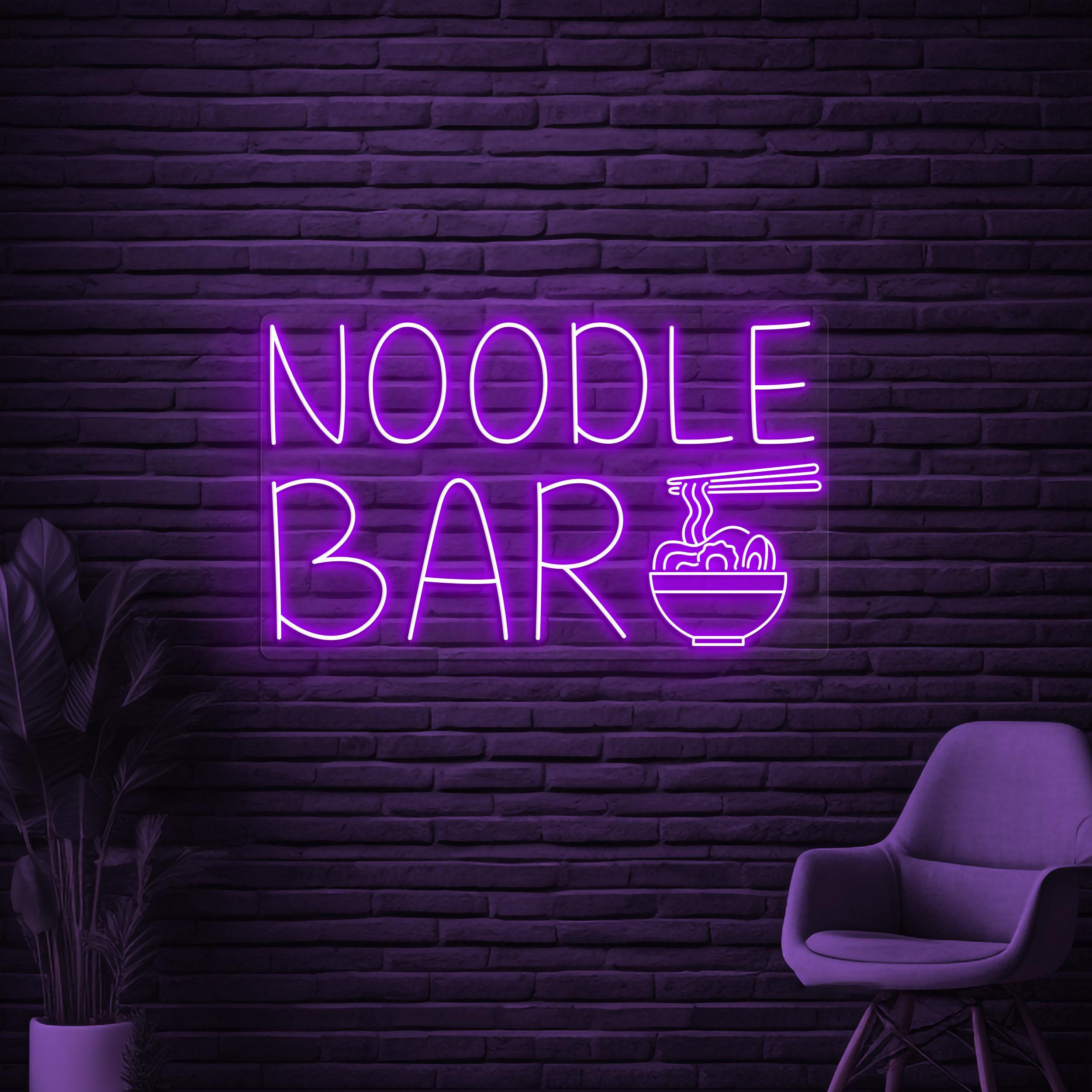 Noodle Bar Neon Sign, Noodle Bar LED Light, Kitchen Wall Decor, Ramen Neon Sign, Pasta Wall Light, Pasta Neon Sign, Asian Restaurant Sign