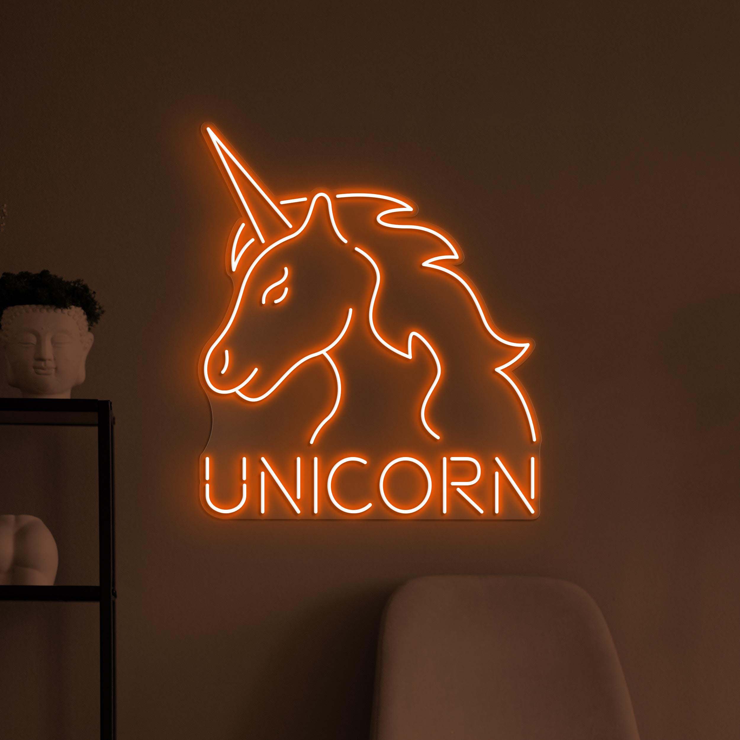 Unicorn Neon Sign, Unicorn LED Light, Unicorn Logo Wall Decor, Fantasy Wall Art, Home Wall Light, Magical Room Wall Decor, Kids Room Decor