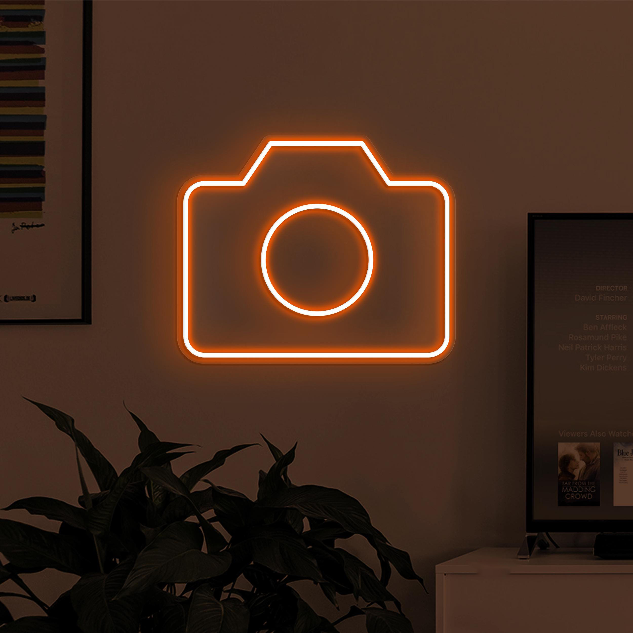 Camera Neon Sign, Camera LED Light, Photography Wall Art, Photo Studio Wall Decor, Kids Room Neon Light, Photographer Gift, Birthday Decor