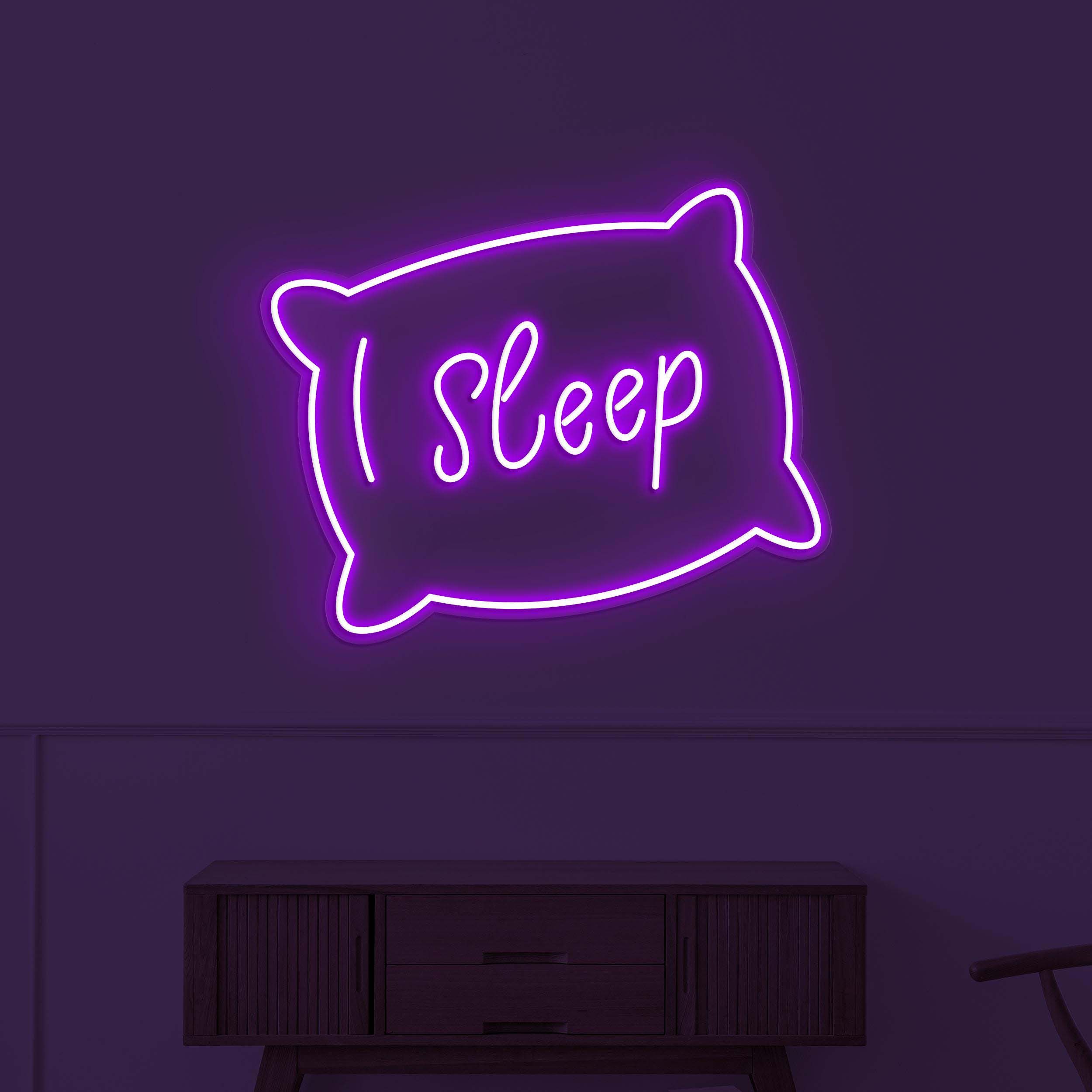 Sleep Neon Sign, Sleep LED Light, Pillow Wall Decor, Sleep Pillow Wall Art, Home Wall Light, Personalized  Neon Sign, Bedroom Neon Light