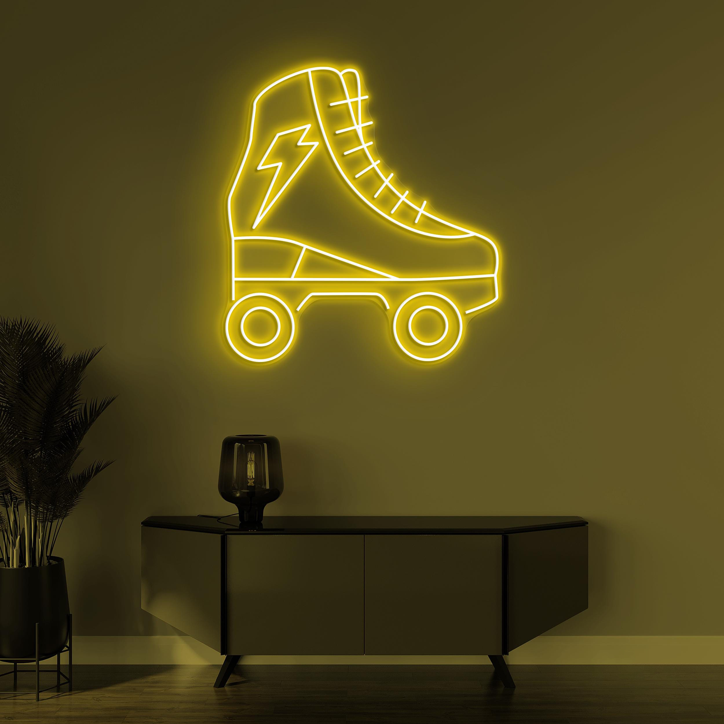 Roller Skate Neon Sign, Roller Skate LED Light, Skating Club Wall Decor, Game Room Wall Art, Birthday's Gifts, Sports Shop Sign, Home Art