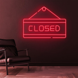 Closed Neon Sign, Closed LED Light, Closed Hanging Wall Art, Business Sign, Decor for Shop, Store, Cafe, Salon, Bar, Pub, Restaurant