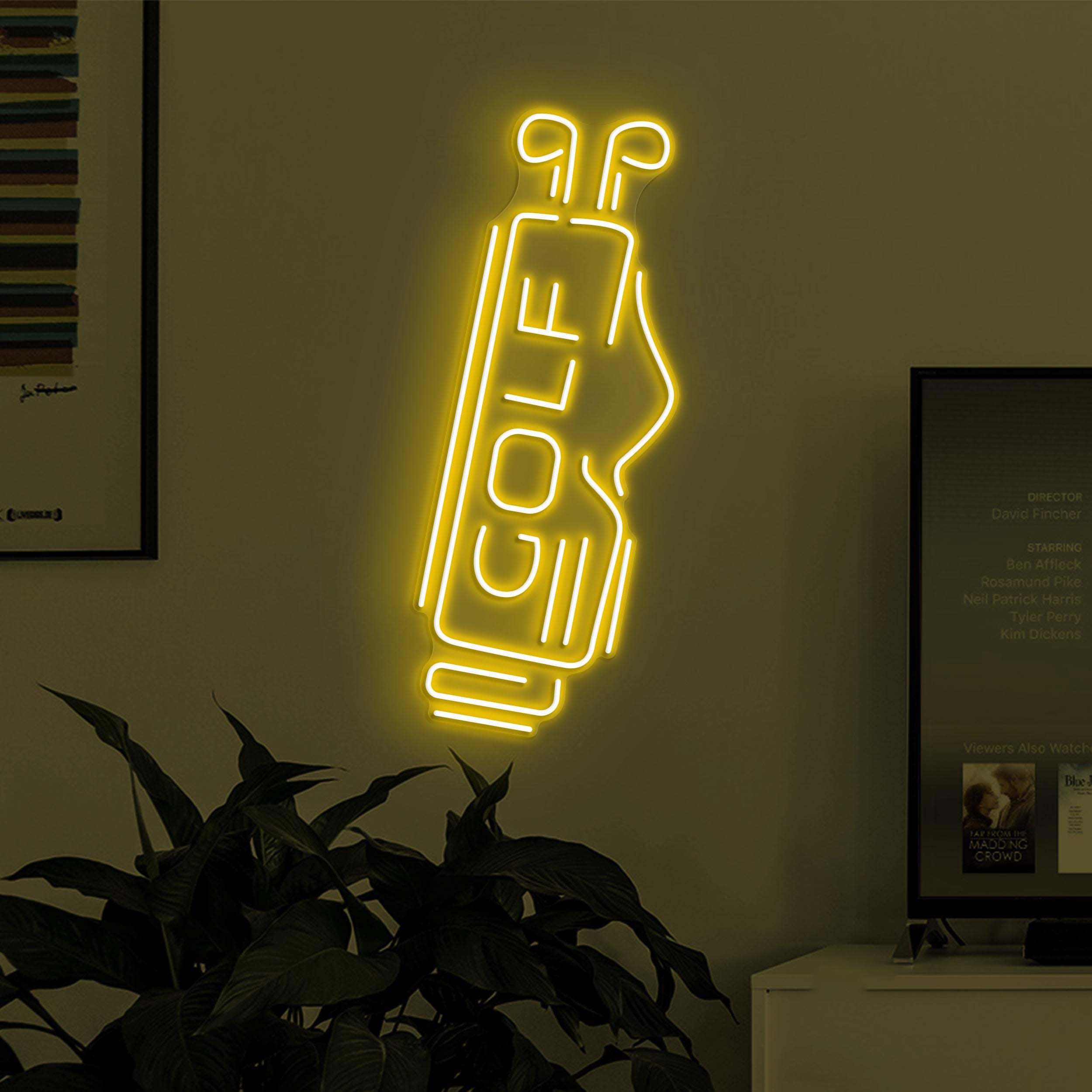 Golf Neon Sign, Golf Bag LED Light, Golf Bag Neon Light, Golf Club Wall Decor, Sports Shop Wall Art, Custom Neon Sign, Game Room Led Sign