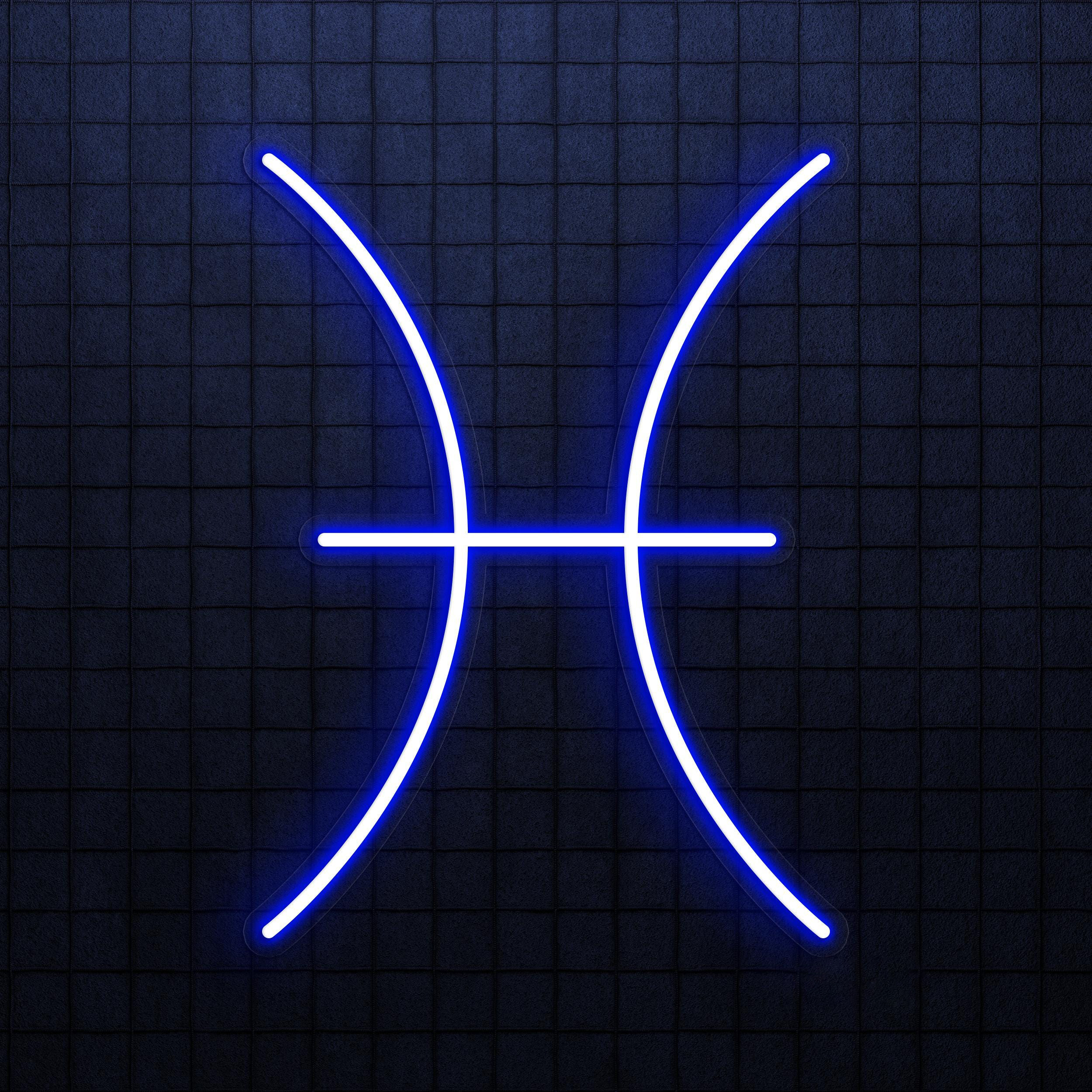 Pisces Neon Sign, Pisces LED Light, Home Wall Decor, Zodiac Symbol Wall Art, Horoscope LED Sign, Astrology Neon Gifts, Office Wall Decor