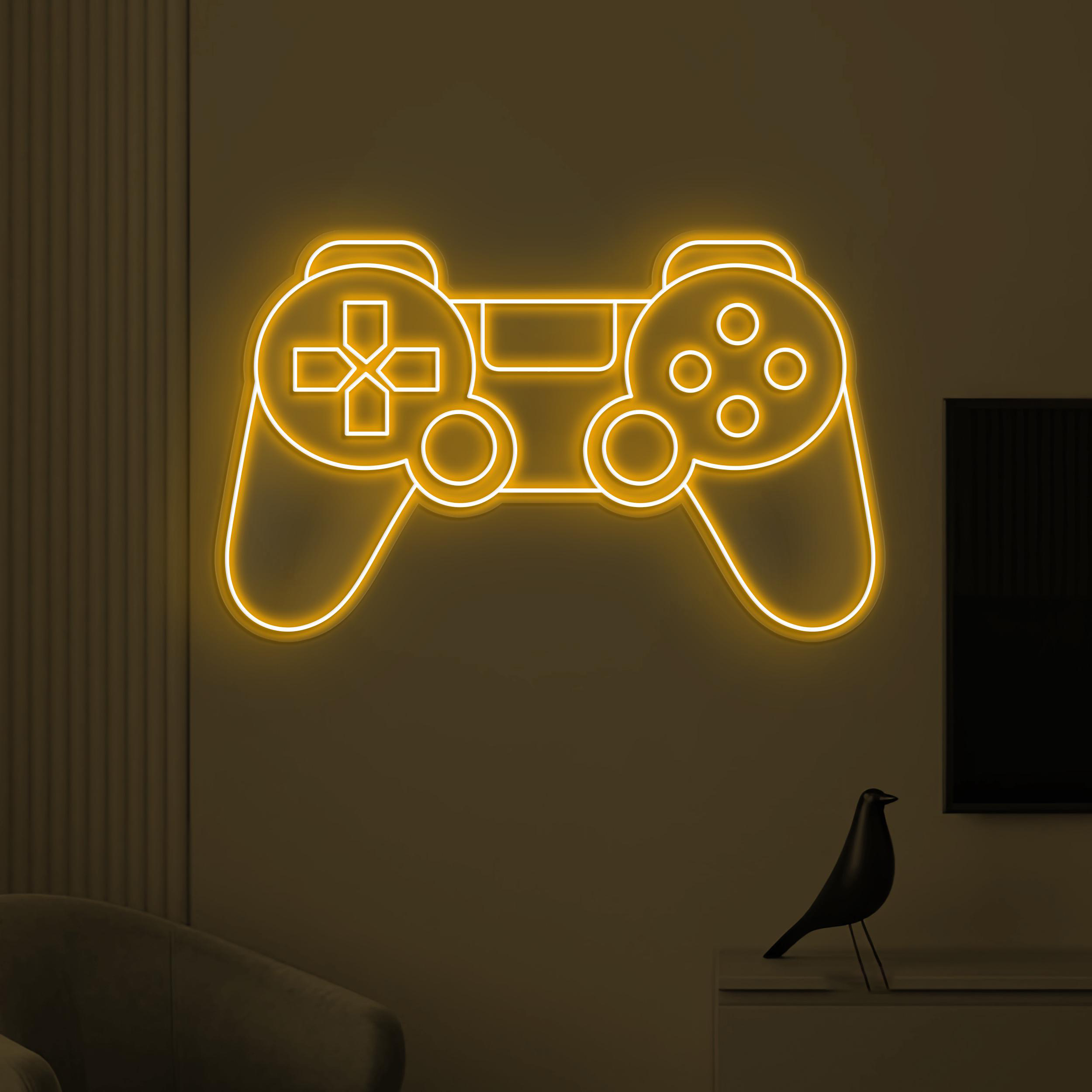 Game Console Neon Sign, Gamepad LED Light, Game Room Wall Decor, Game Controller Neon Light, Game Zone Neon Sign, Kids Room Wall Light, Gift
