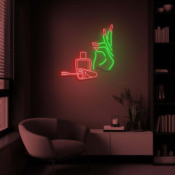 Hand & Nail Polish Neon Sign, Nail Polish LED Light, Manicure Wall Art, Custom Neon Sign, Salon Neon Art, Nail Artist Home Decor, Girly Room