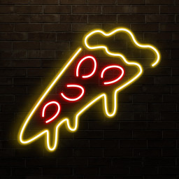 Pizza Neon Sign, Pizza Slice LED Light, Kitchen Wall Decor, Pizza Shop Wall Art, Home Neon Sign, Custom Neon Light, Gift For Pizza Lovers