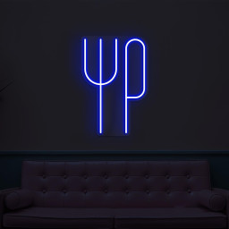 Fork and Knife Neon Sign, Fork-Knife LED Light, Stylish Fork & Knife Wall Decor, Cafe, Bar Wall Art, Restaurants Neon Sign, Foodie Love Art