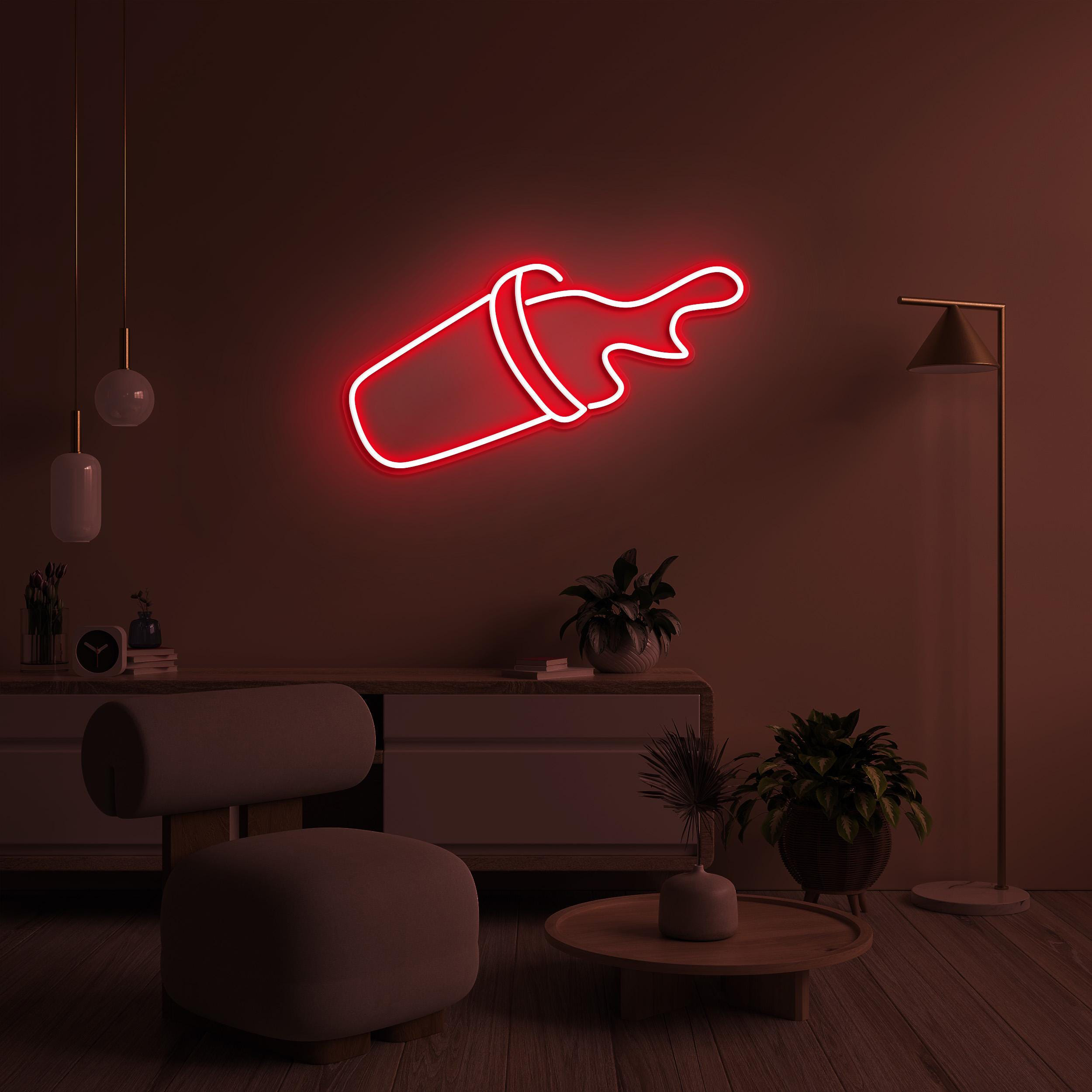 Spilled Drink Neon Sign, Spilled Drink Light, Cup Overflow LED Neon Art, Drink Corner Wall Art, Cafe LED Sign, Custom Sign, Game Room Decor