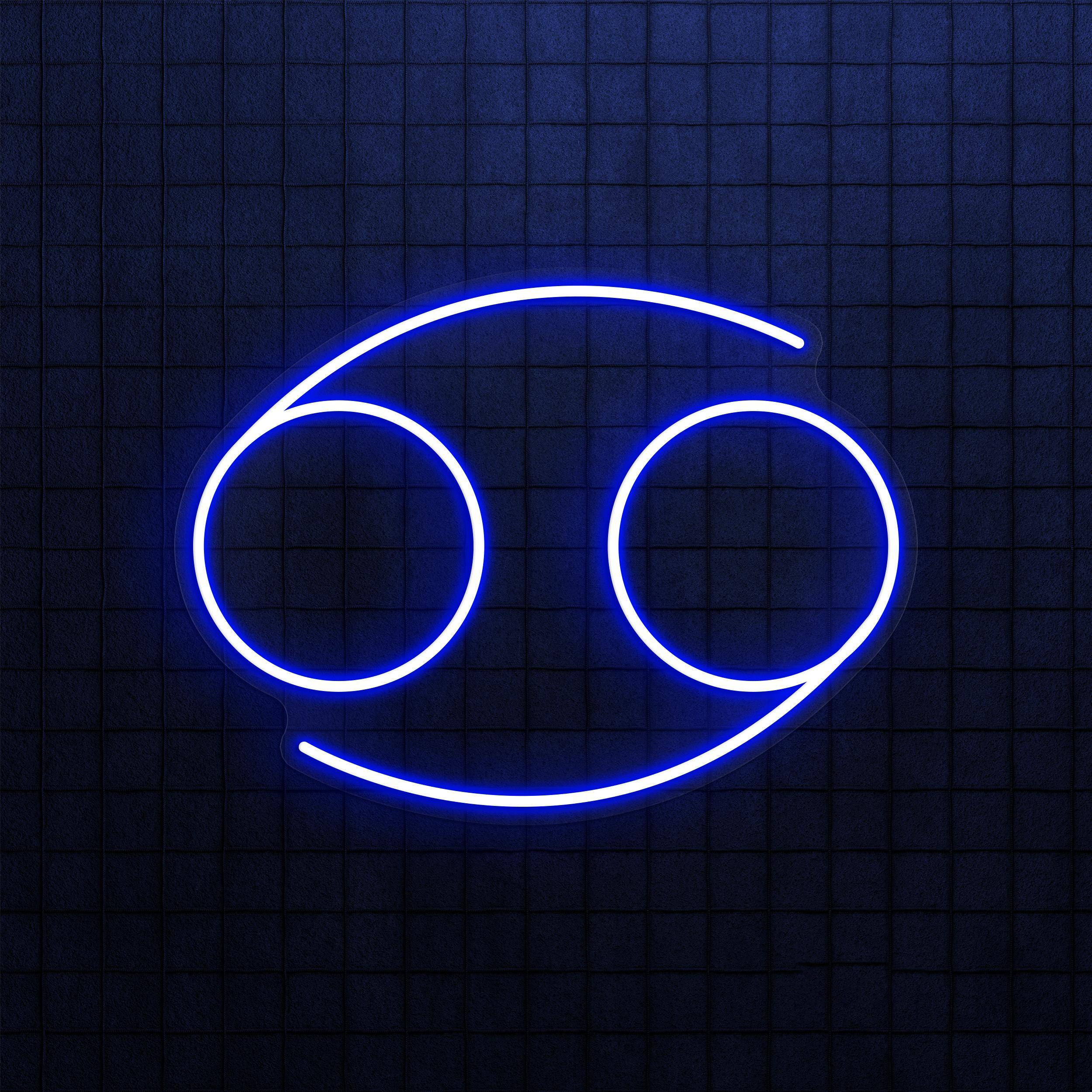 Cancer Neon Sign, Cancer LED Light, Home Wall Decor, Personalized Cancer Neon Sign, Minimalist Zodiac Horoscope Led Light, Cancer Symbol