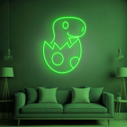 Dino Egg Neon Sign, Dinosaur Night Light, Dino Baby Neon Light, Wall décor for Kids' Bedroom Decor, Gift for Home Parties and Holiday Décor
