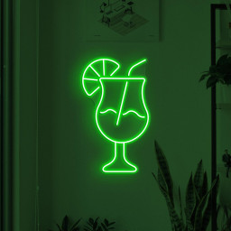 Cocktail Neon Sign, Cocktail Drink LED Light, Bar Wall Decor, Drink Corner Wall Art, Party Neon Decor, Martini Cocktail Sign, Drink Lime Art