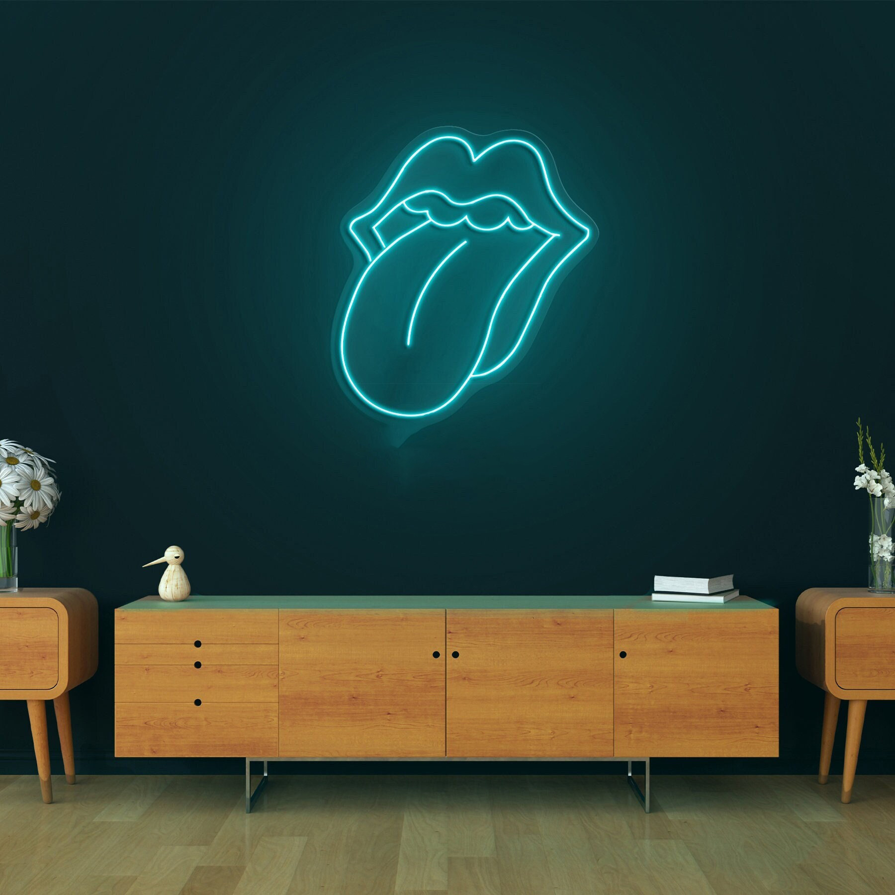 Mouth Lips Neon Sign, Lips LED Light, Big Tongue Modeling Sign, Room Decor, Lips Wall Art, Party Gift, Custom Neon Sign, Home and bar Decor