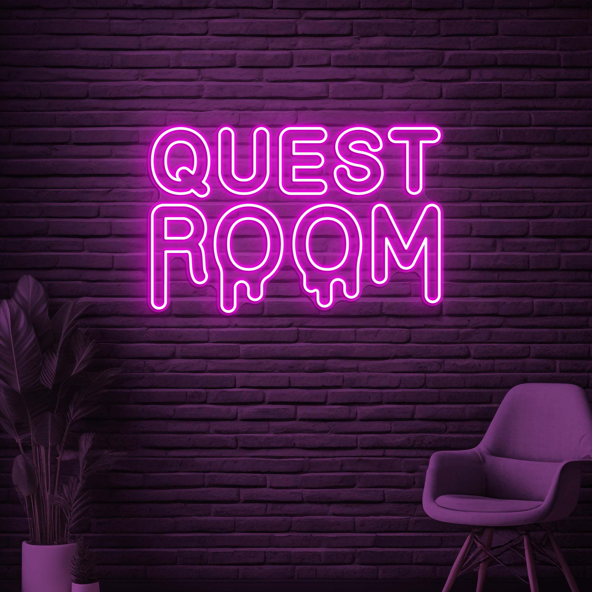Quest Room Neon Sign, Quest Room LED Light, Home Wall Decor, Game Room Neon Light, Personalized Neon Sign, Room Decor, Cafe Wall Art, Gift