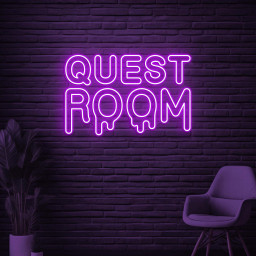 Quest Room Neon Sign, Quest Room LED Light, Home Wall Decor, Game Room Neon Light, Personalized Neon Sign, Room Decor, Cafe Wall Art, Gift