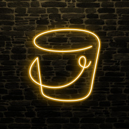 Bucket Neon Sign, Bucket LED Light, Seaside Wall Art, Home Wall Decor, Personalized Neon Sign, Crockery Shop Neon Light, Bathroom Wall Art
