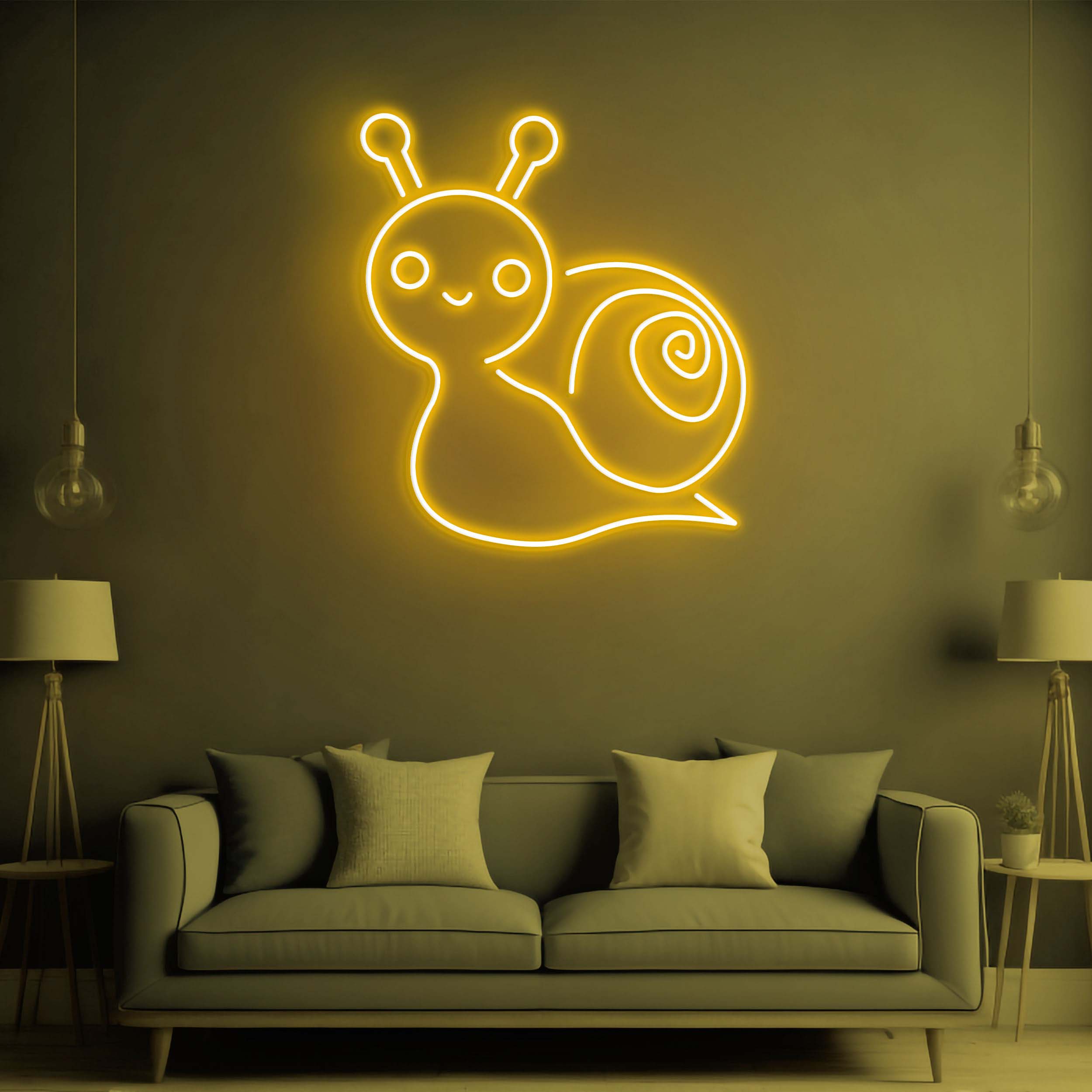 Snail Neon Sign, Cute Snail LED Neon Light, Snail Neon Art, Snail Wall Decor for Bedroom and Game Room, Snail for Wall Decoration and Gifts