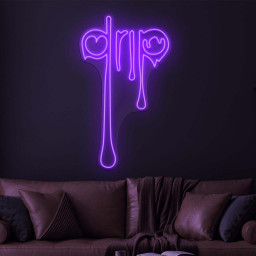 Drip Neon Sign, Drip LED Light, Dripping Paint Neon, Decor for Home, Store, Bar, Club, Drip Wall Decor, Custom Drip Sign, Dripping Wall Art
