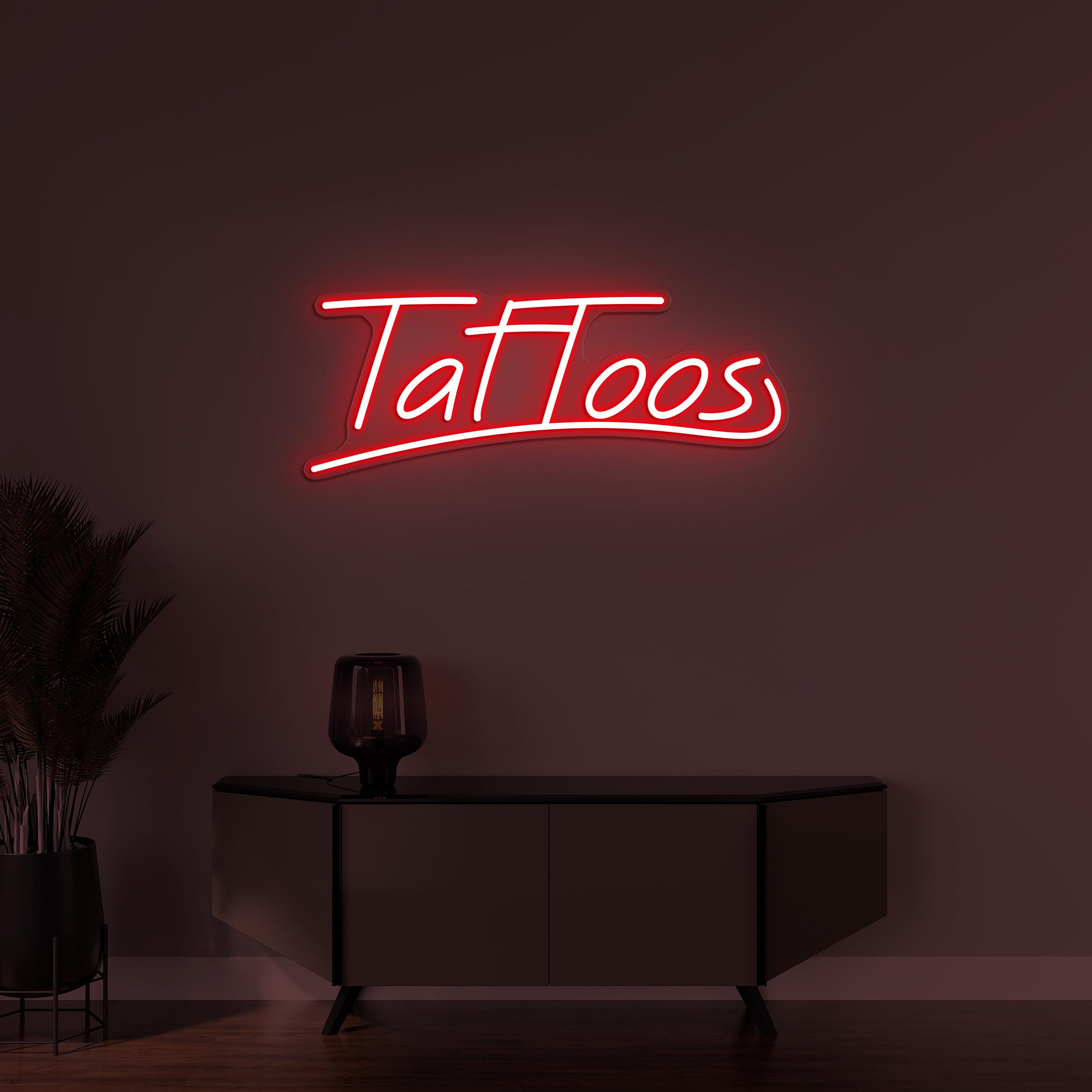 Tattoos Neon Sign, Tattoos LED Light, Tattoos Logo Decor, Tattoo Shop Wall Art, Tattoo Artist Sign, Tattoo Studio Light, Tattoo Room Decor