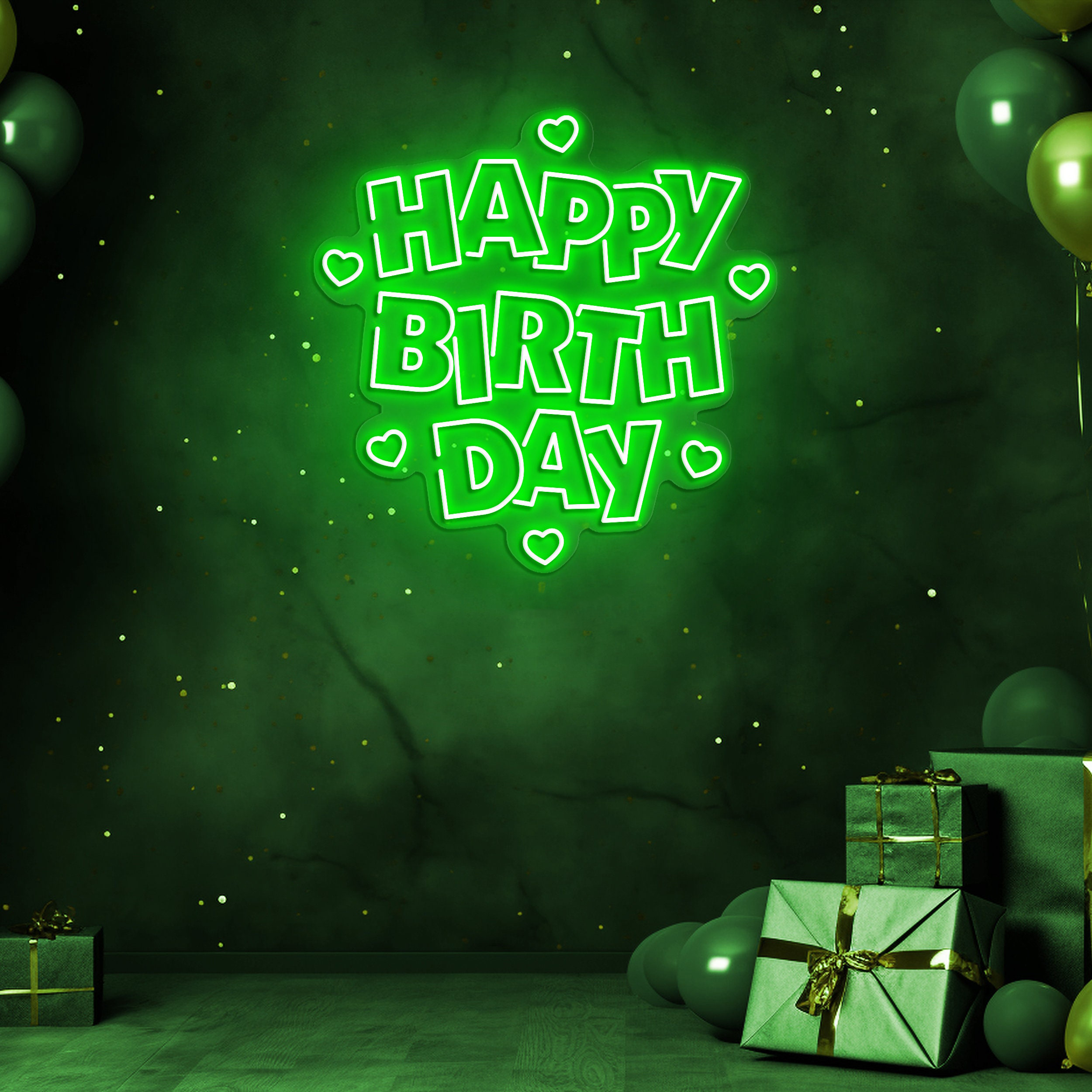 Birthday Neon Sign, LED Party Decor for Wall, Bedroom, Bar, Wedding, Home, Neon Art Backdrop Decoration, Birthday Decor and Night Light
