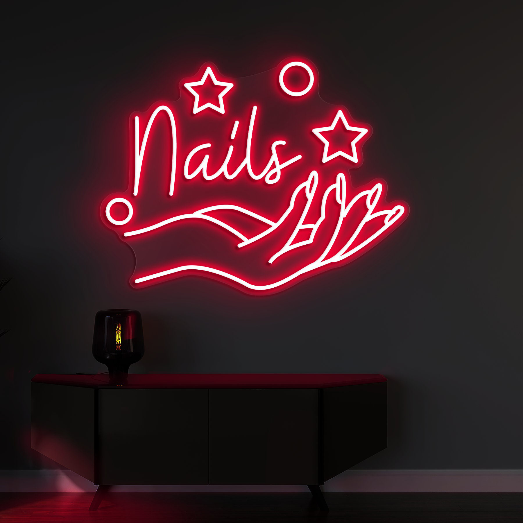 Nail Neon Sign, Nails Light Art, Nails Salon Neon Sign, Light for Wall Decor in Beauty Salon and Nail Studios, Manicure Shop Signage, Gift