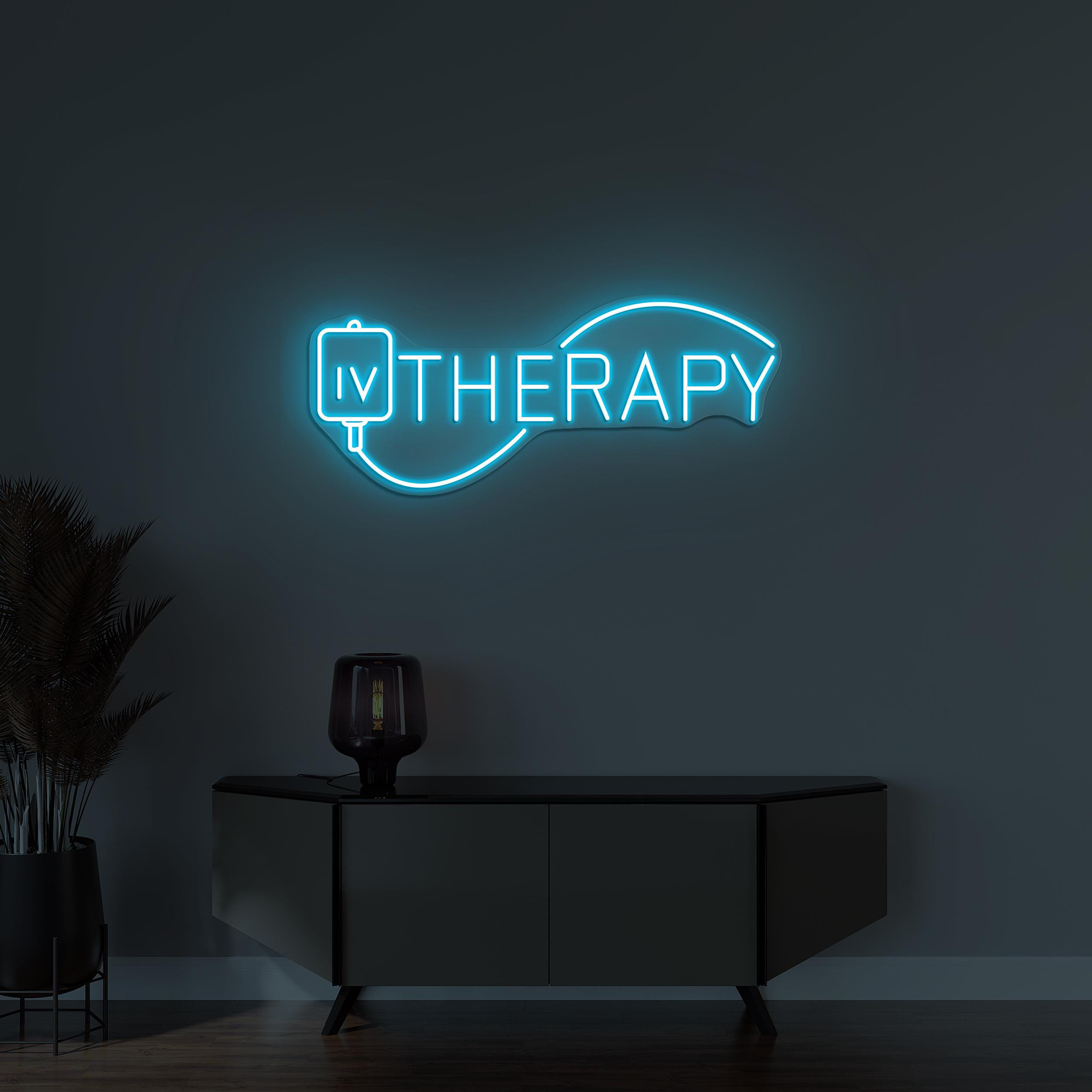 IV Therapy Neon Sign, Iv Therapy led Light, Therapy Wall Decor, IV Nutrient Therapy Room Wall Sign, Beauty Salon Decor, IV Drip Bar Art