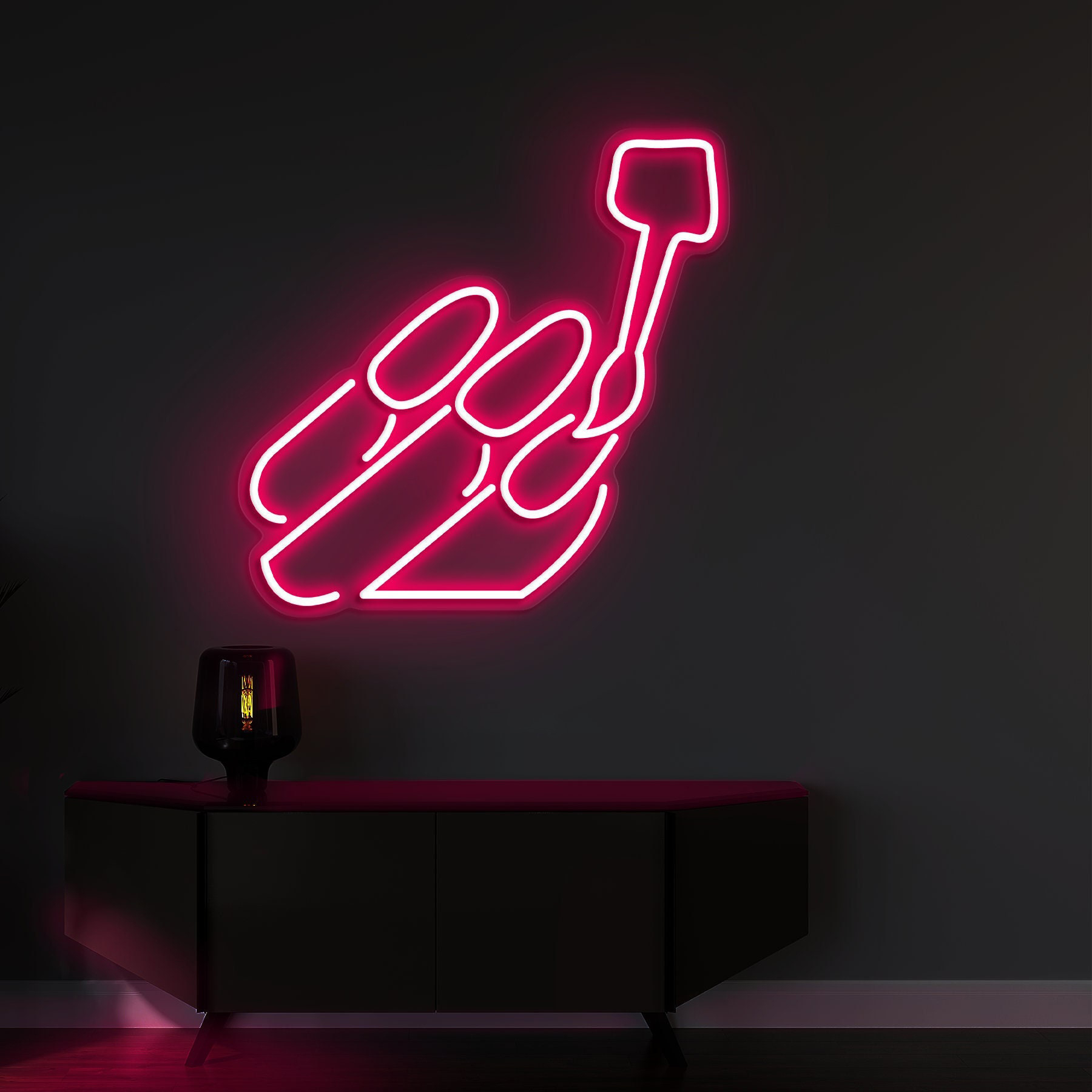 Nails Salon Neon Light, Manicure Shop Neon Sign, LED Shop Decor for Nails Beauty Salon, Led Decor for Manicure and Pedicure Spaces, Gift Art