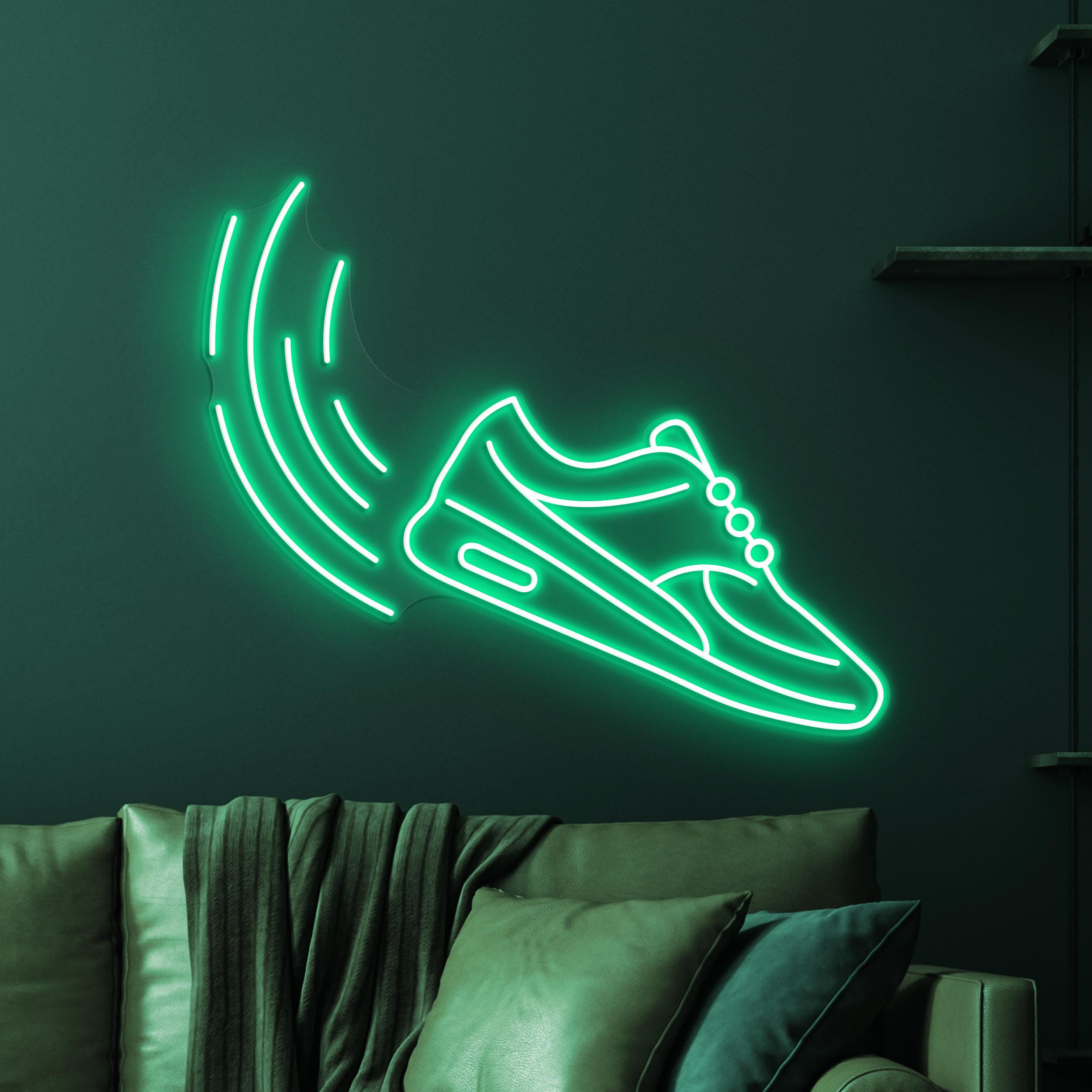 Running Shoe Neon Sign, Running Shoe LED Light, Sports Shoes Wall Art, Home Wall Decor, Shoe Shop Neon Light, Sports Lover Gift, Custom Sign