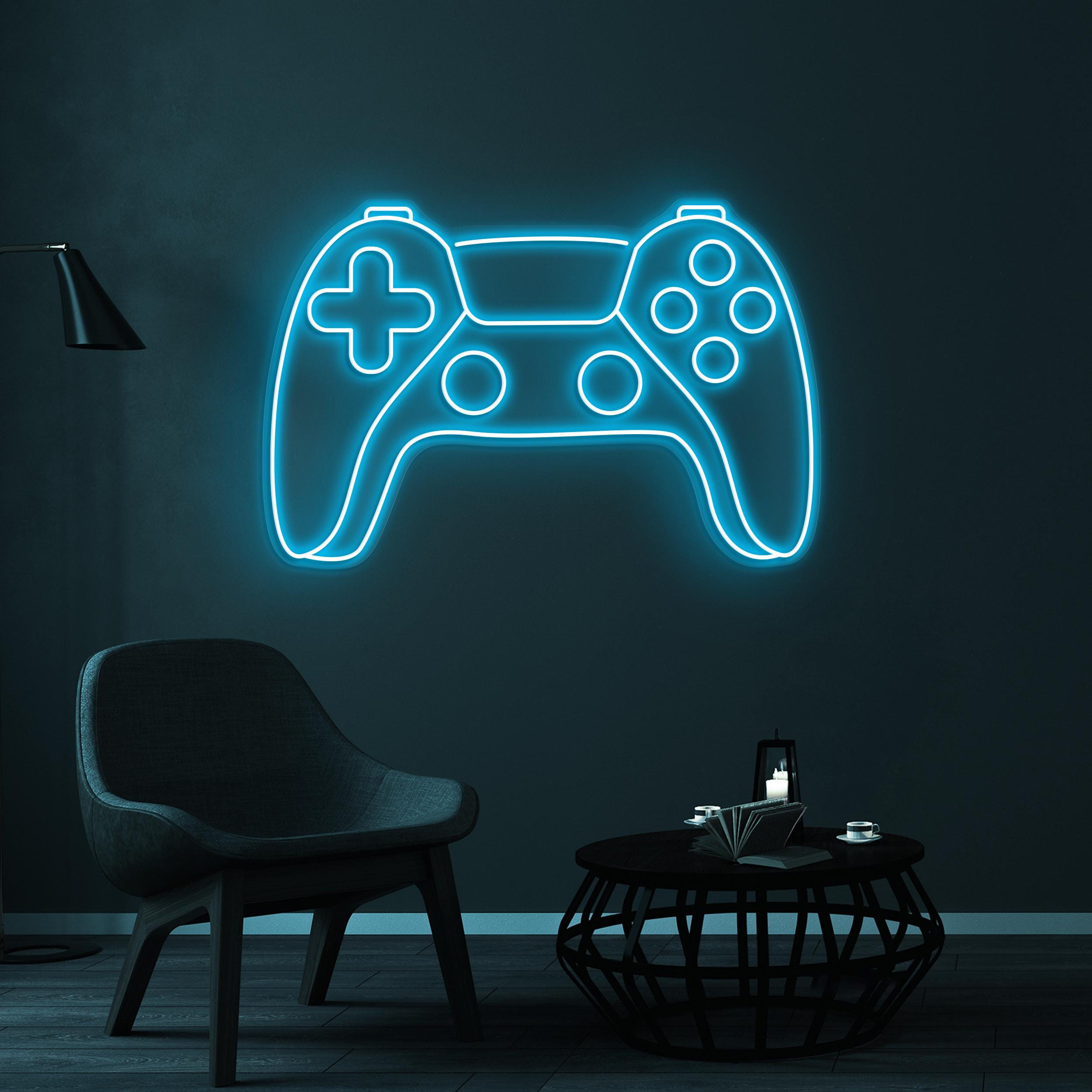 Game Controller Neon Sign, Game Controller LED Light, Game Console Wall Decor, Game Room Wall Art, Gift For Boy Room, Kids Room Wall Decor