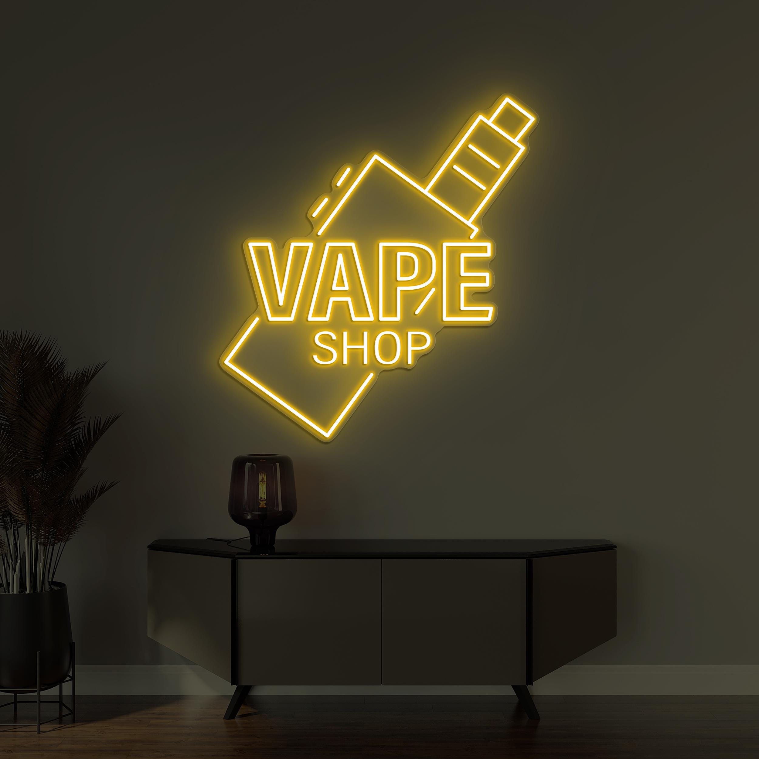 Vape Shop Neon Sign, Vape Shop LED Light, Custom Smoke Led Sign, Smoking Wall Decor, Bar Pub Club Man Cave Decor, Vape Shop Wall Decor, Gift