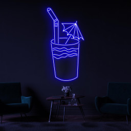 Cocktail Neon Sign, Cocktail LED Light, Party Wall Decor, Drink Corner Wall Art, Bar and Cafe Neon Light, Beach Neon Sign, Summer Neon Decor