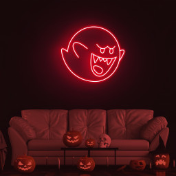 Ghost Neon Sign, Ghost LED Light, Scary Ghost LED Neon Art, Cute Ghost Wall Decor, Ghost Party Decor, Led Party Sign, Horror House Art, Gift