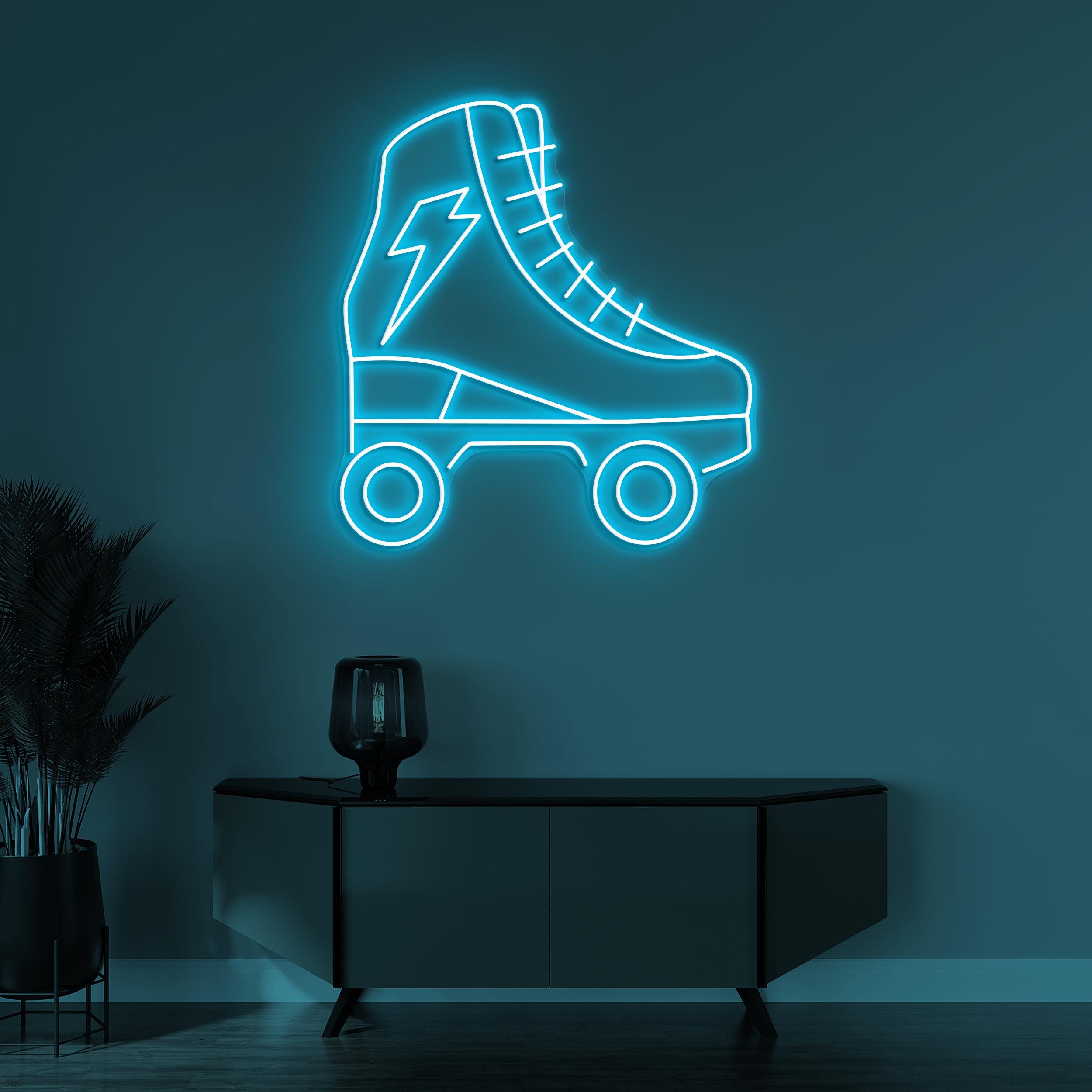 Roller Skate Neon Sign, Roller Skate LED Light, Skating Club Wall Decor, Game Room Wall Art, Birthday's Gifts, Sports Shop Sign, Home Art