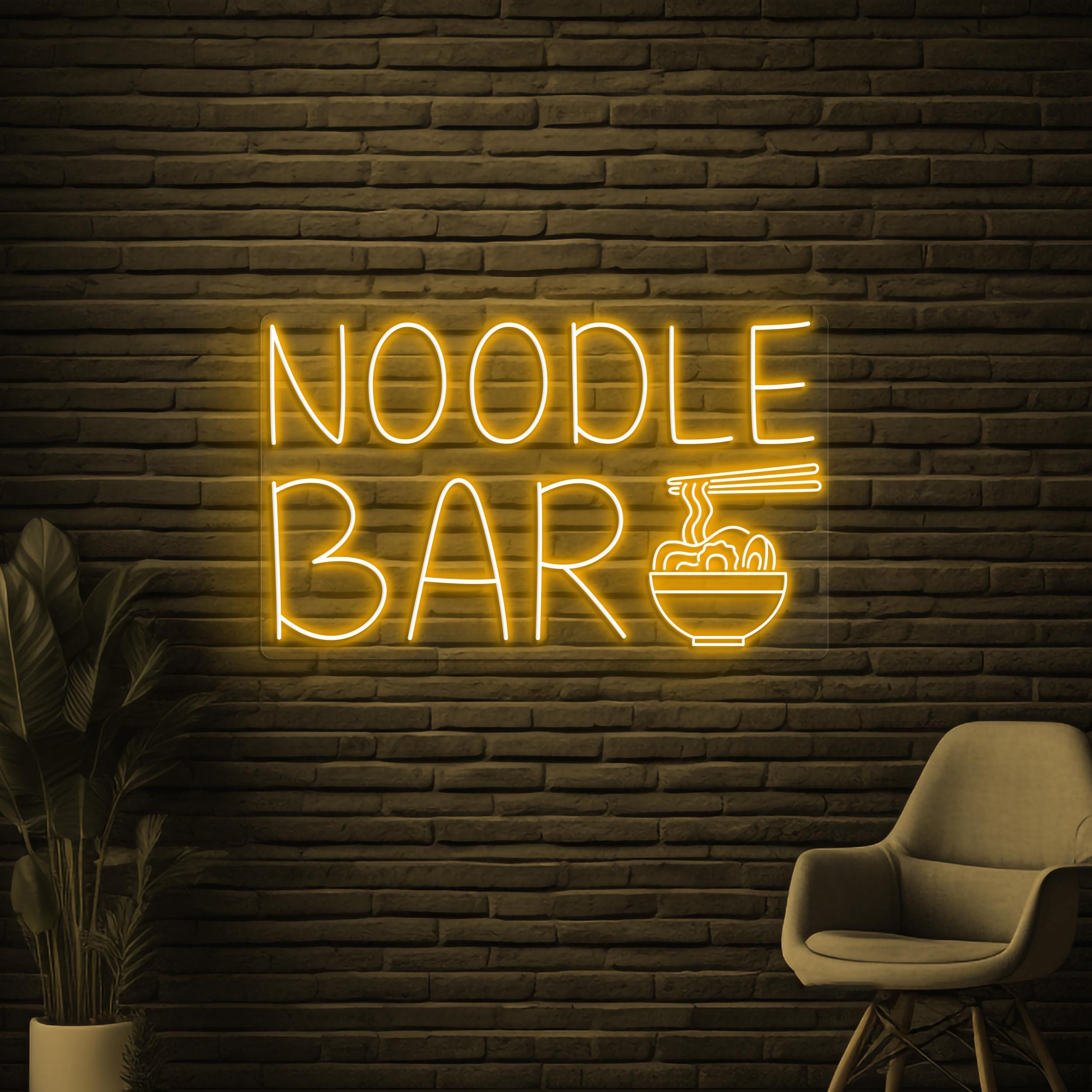 Noodle Bar Neon Sign, Noodle Bar LED Light, Kitchen Wall Decor, Ramen Neon Sign, Pasta Wall Light, Pasta Neon Sign, Asian Restaurant Sign