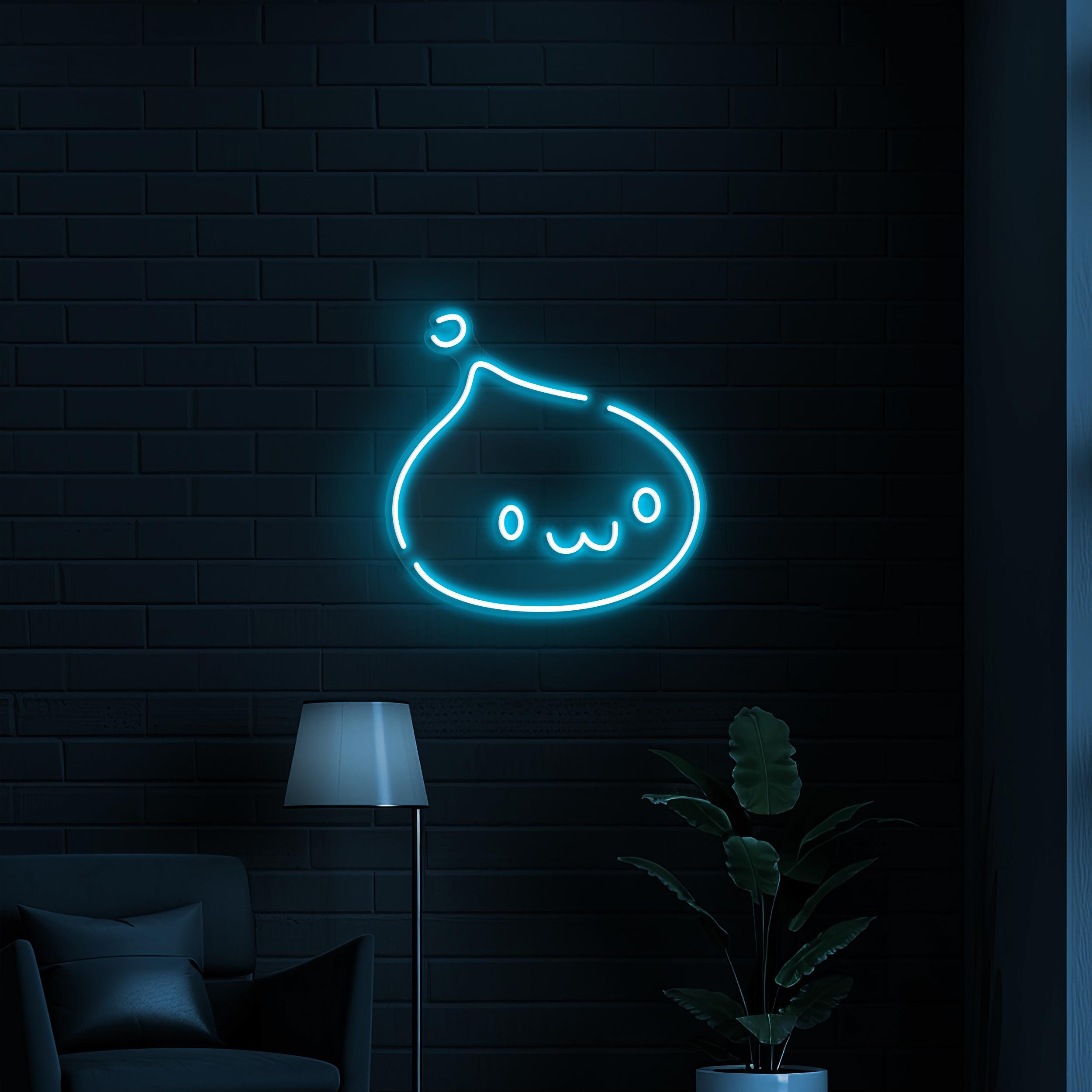 Cute Momo Neon Sign, Cute Momo LED Light, Kawaii Wall Decor, Nursery Room Wall Art, Custom Neon Sign, Home Wall Decor, Party Decoration