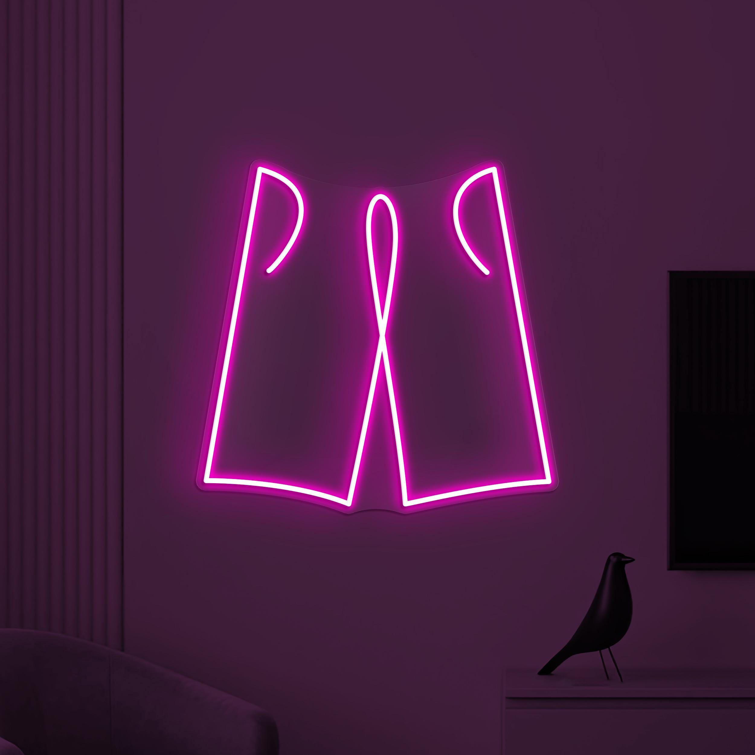 Shorts Neon Sign, Shorts LED Light, Garments Shop Wall Decor, Beach Wall Art, Brand Shop Neon Light, Custom Neon Sign, Boys Room Decor